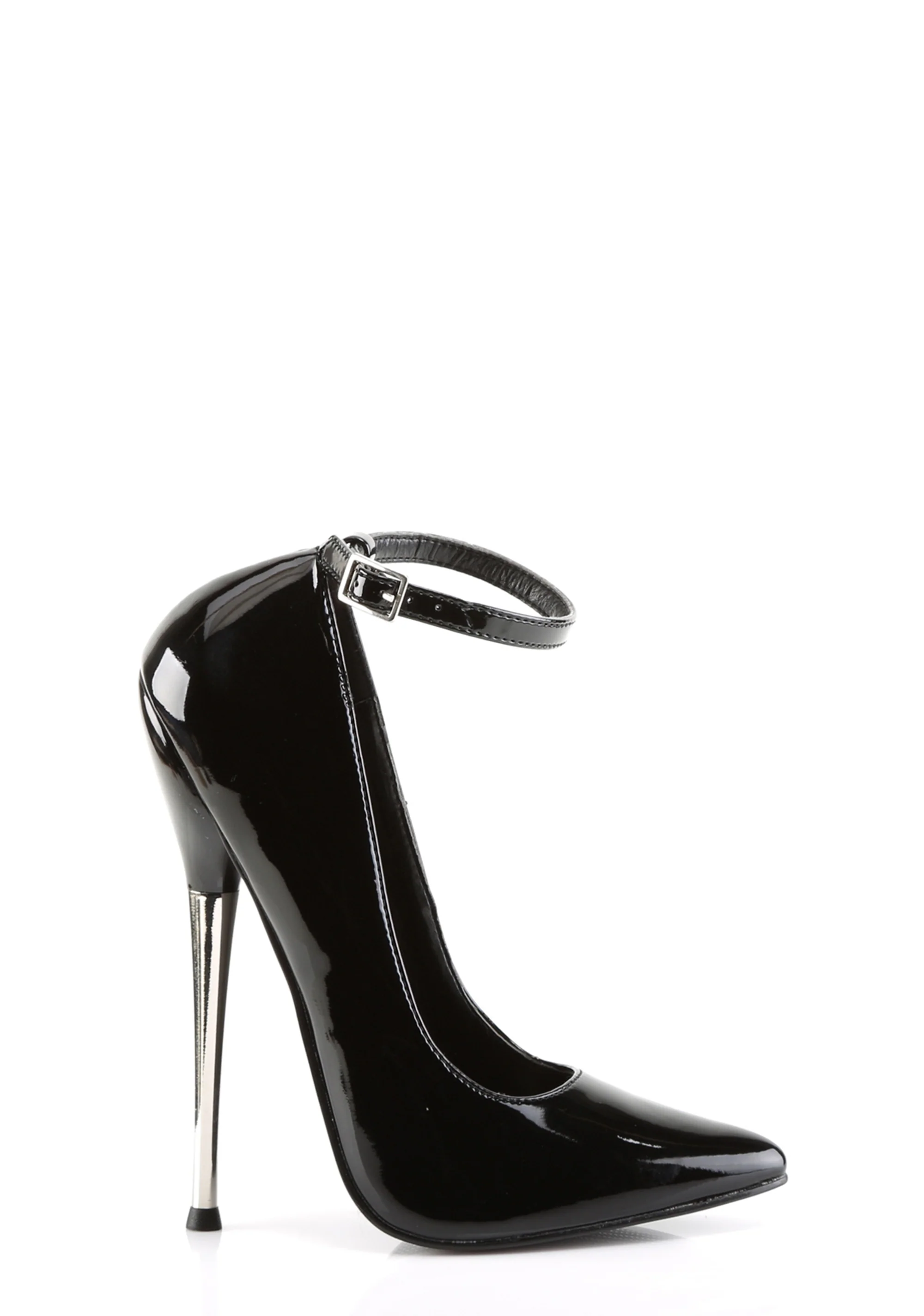 Dagger-12 Ankle Strap Pumps-Black - Image 5