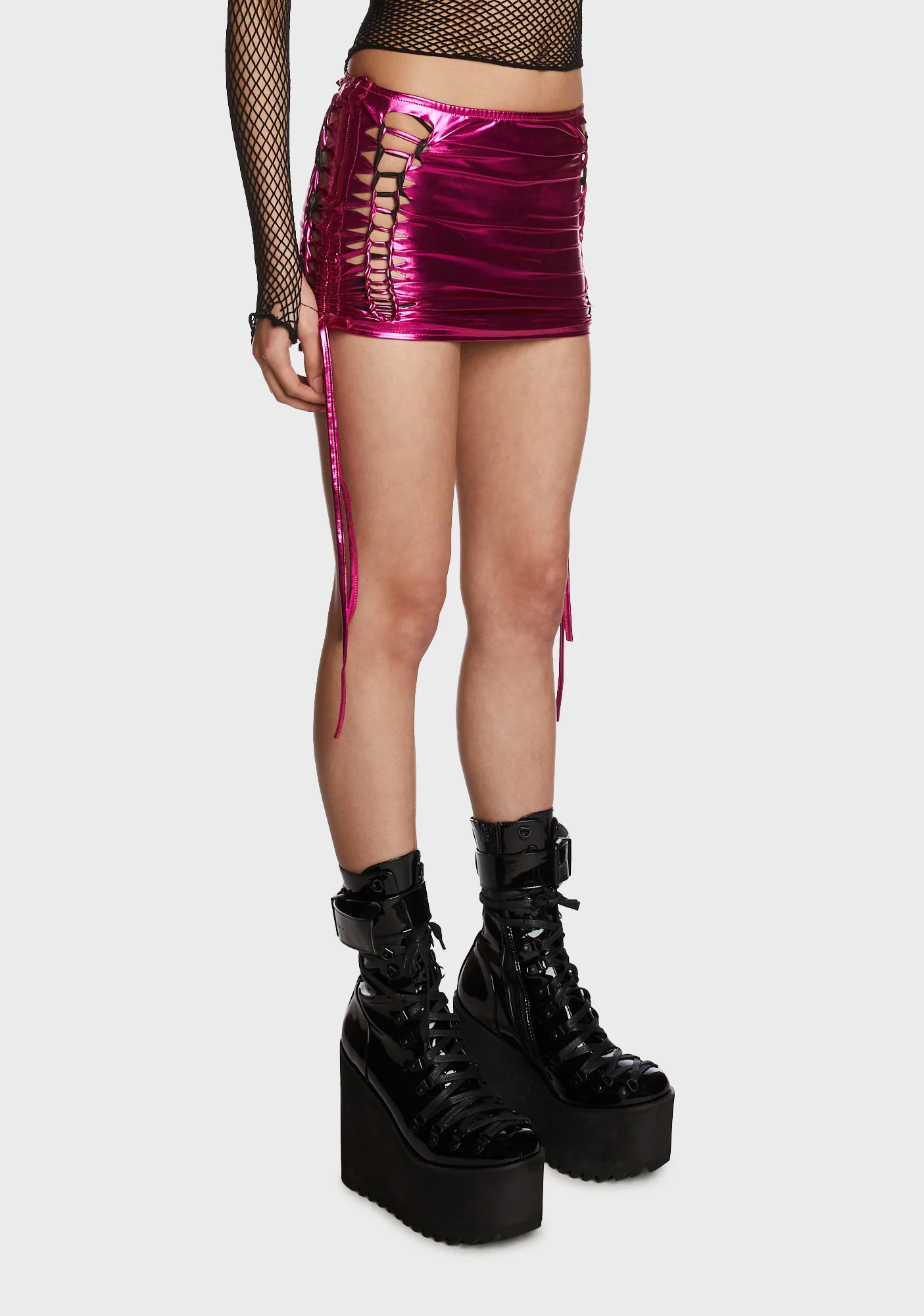Dance Floor Queen Mini Skirt - Pink - Image 3