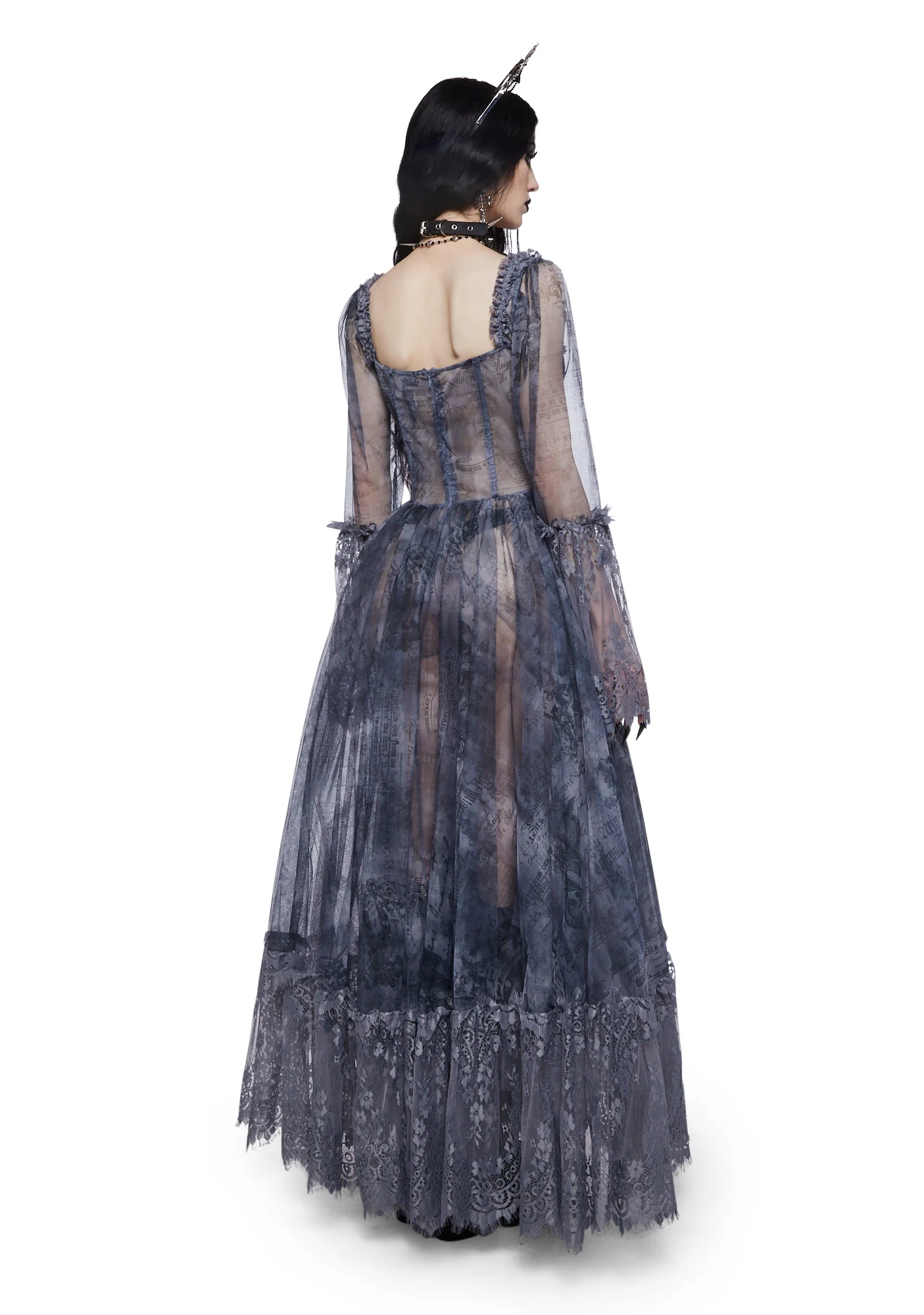 Dance With Death Maxi Dress - Script - Image 4