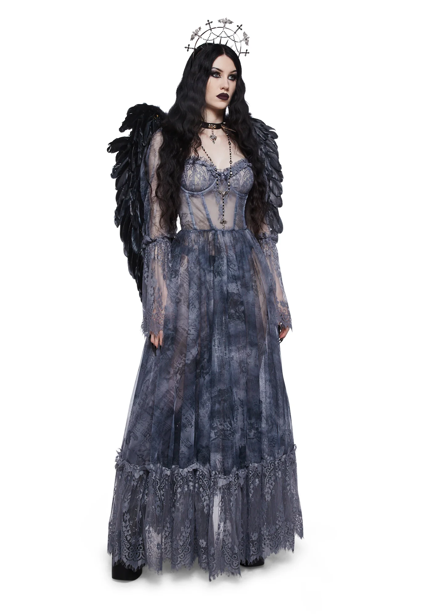 Dance With Death Maxi Dress - Script - Image 7