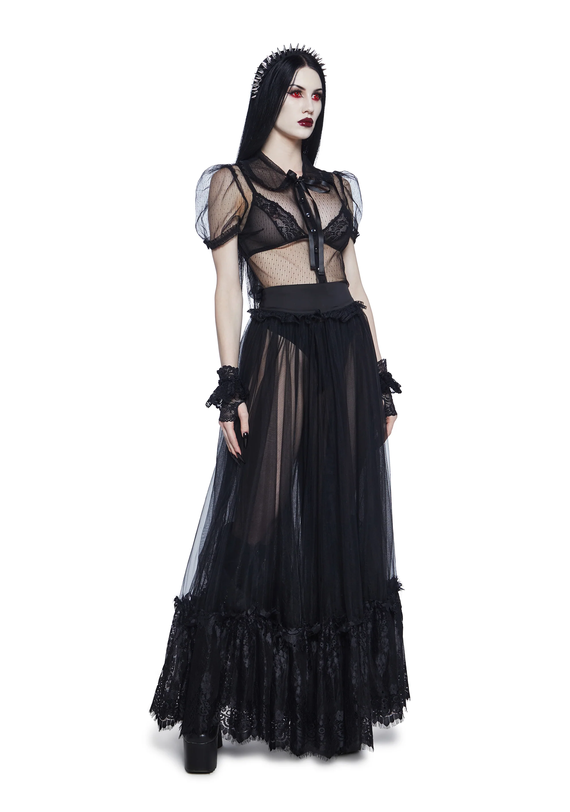 Dance With Death Maxi Skirt - Image 3