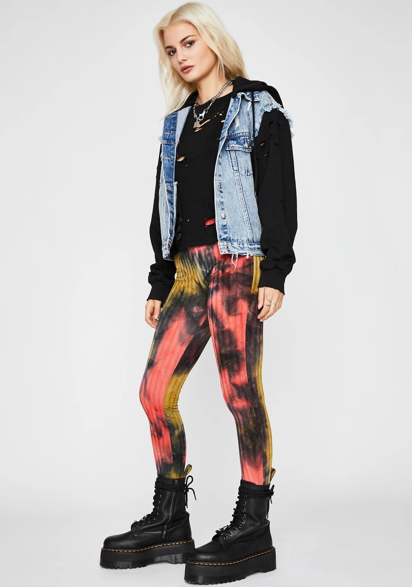 Dank Toxic Trip Printed Leggings - Image 2