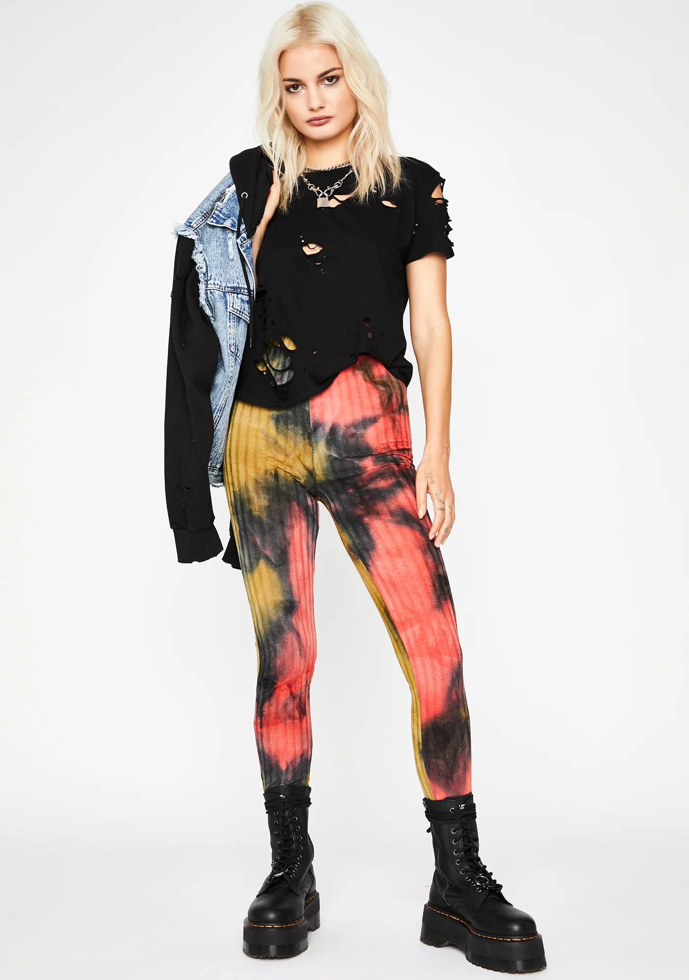 Dank Toxic Trip Printed Leggings - Image 3