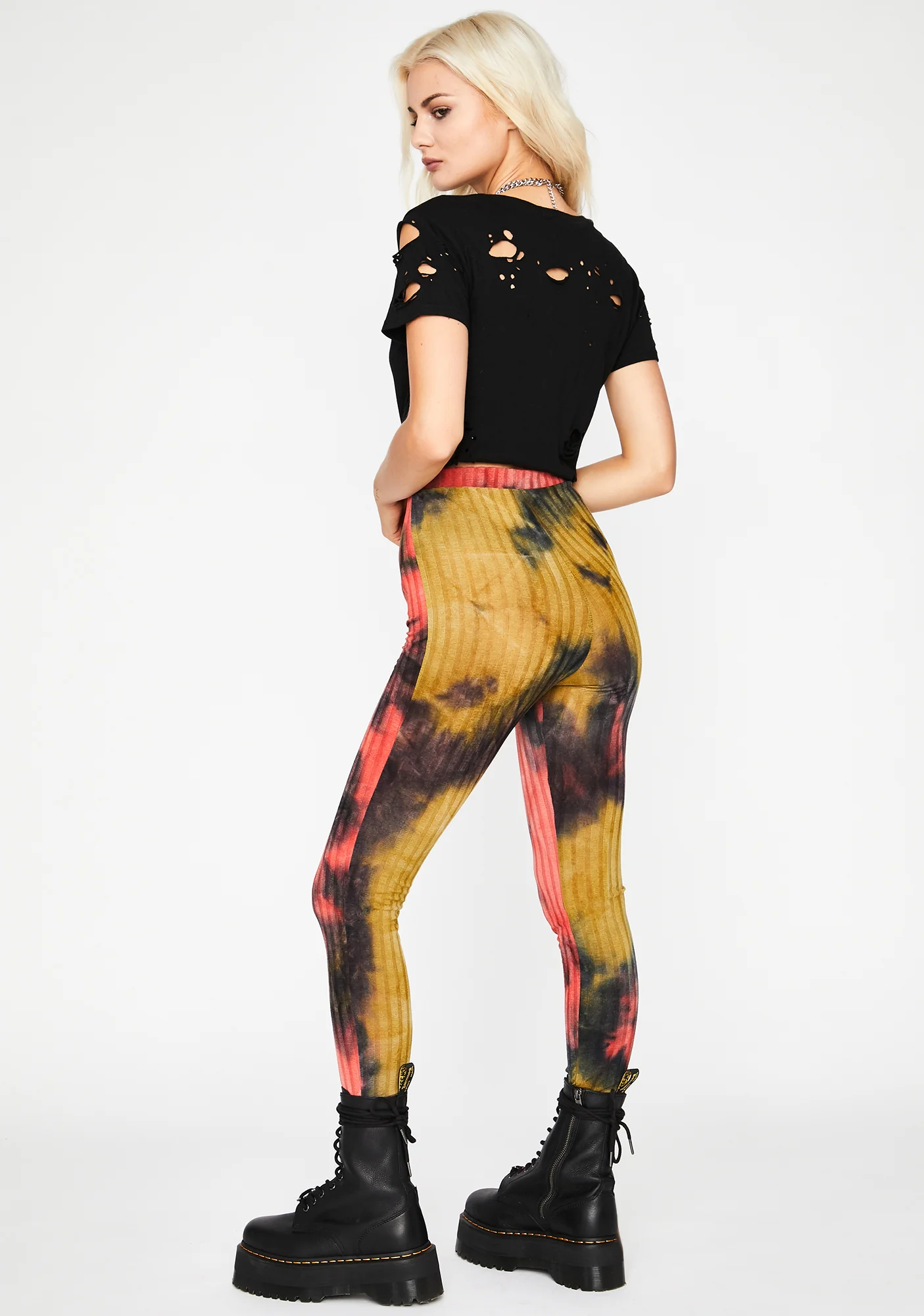 Dank Toxic Trip Printed Leggings - Image 4