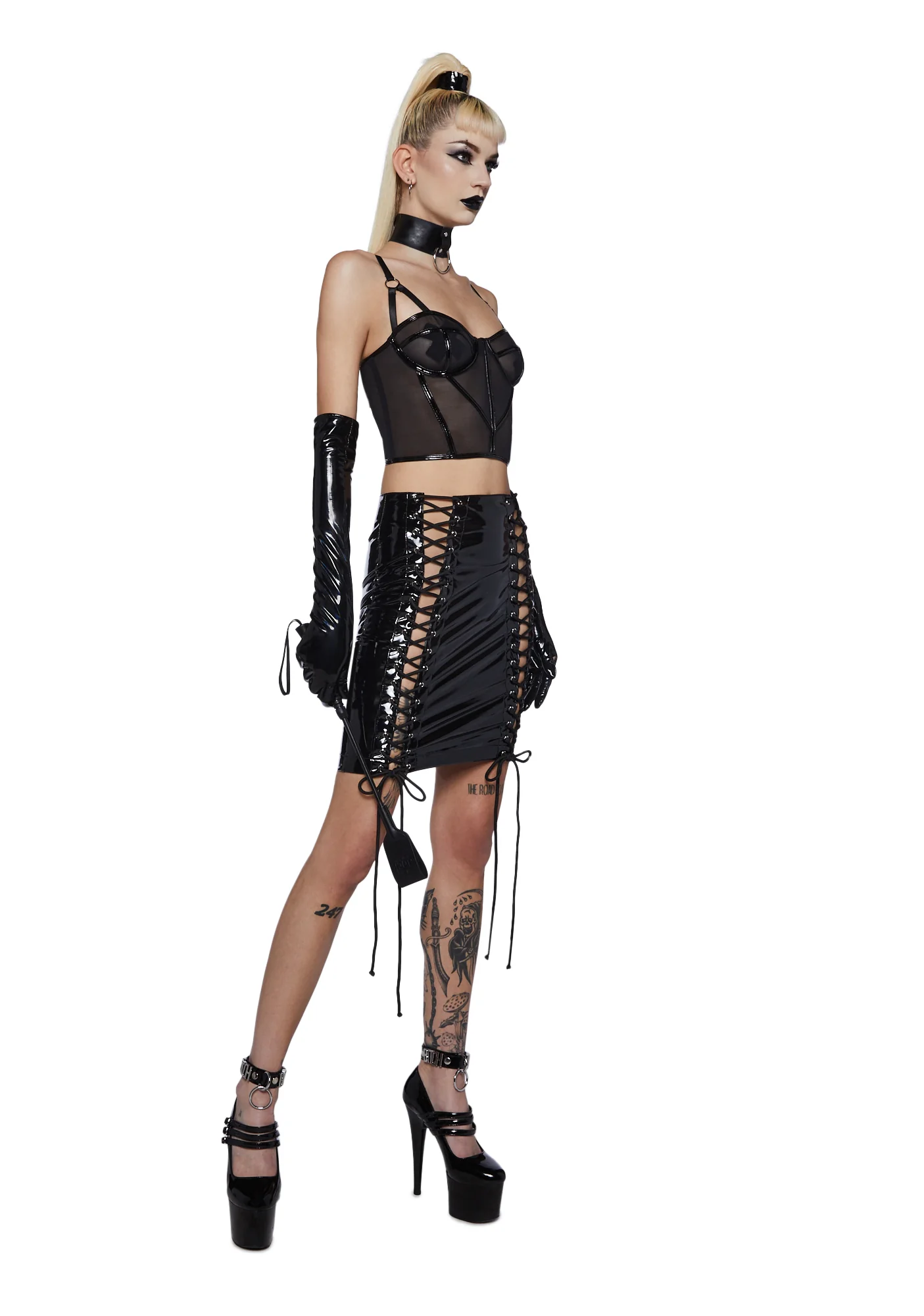 Daring Desires Mesh Corset Top - Image 2