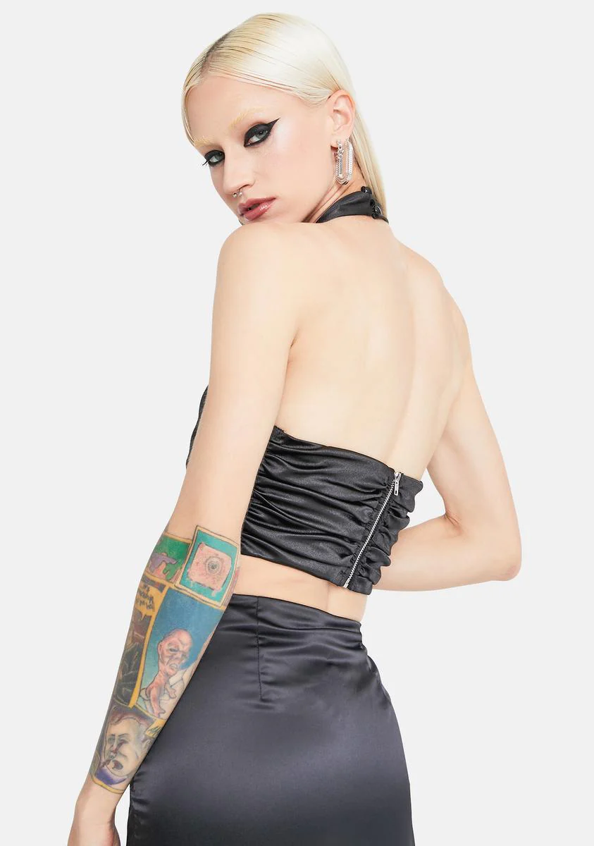 Dark Desired Dreamer Corset Halter Top - Image 4