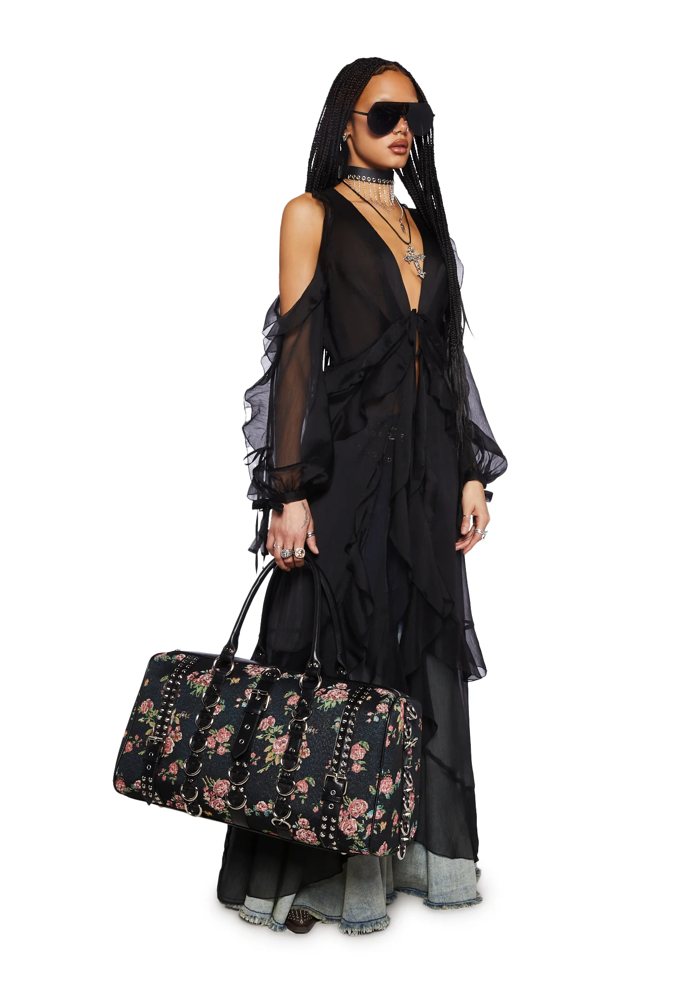 Crash & Burn Buckle Weekender - Floral - Image 2