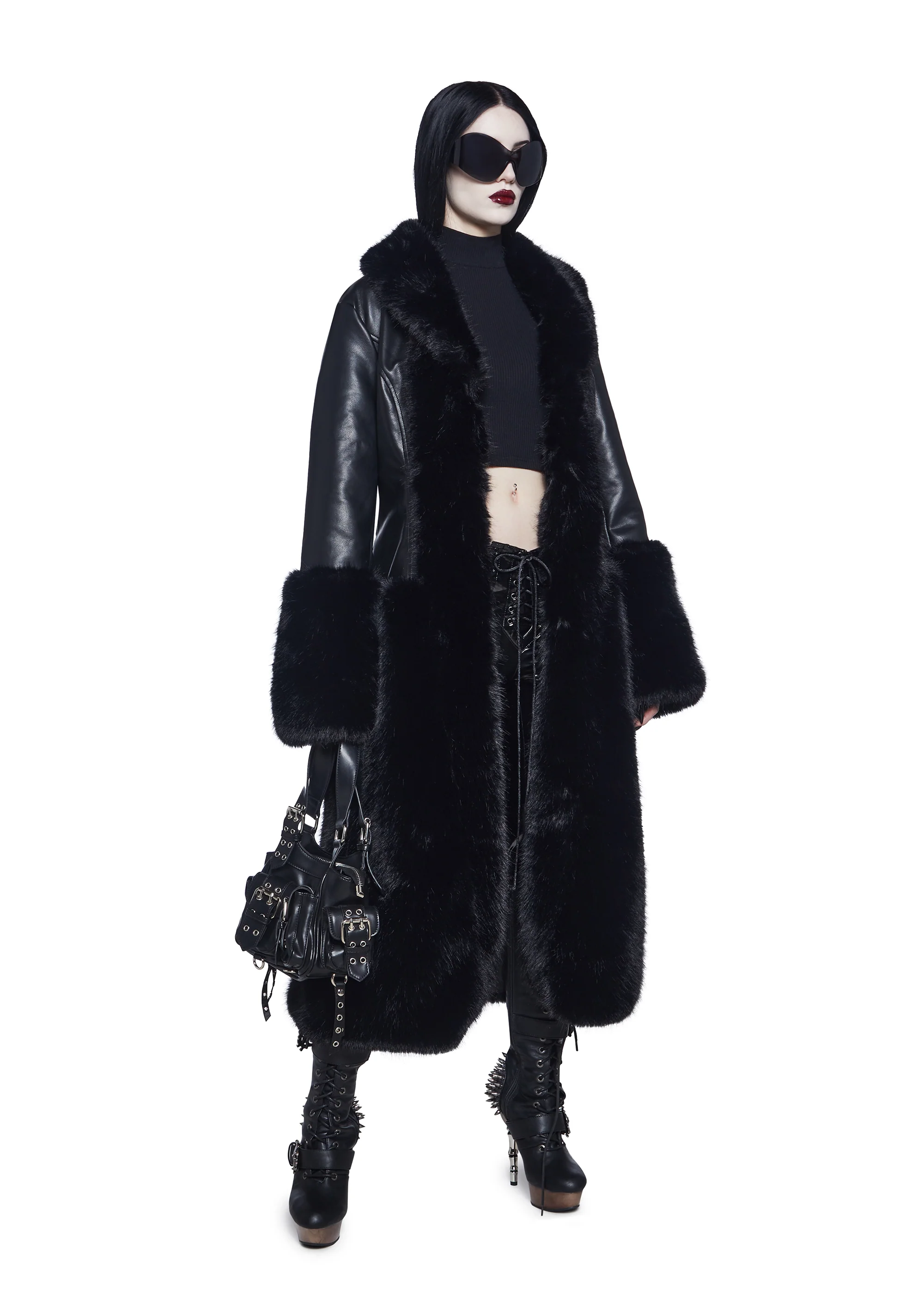 Dark Gift Faux Fur Coat - Image 5