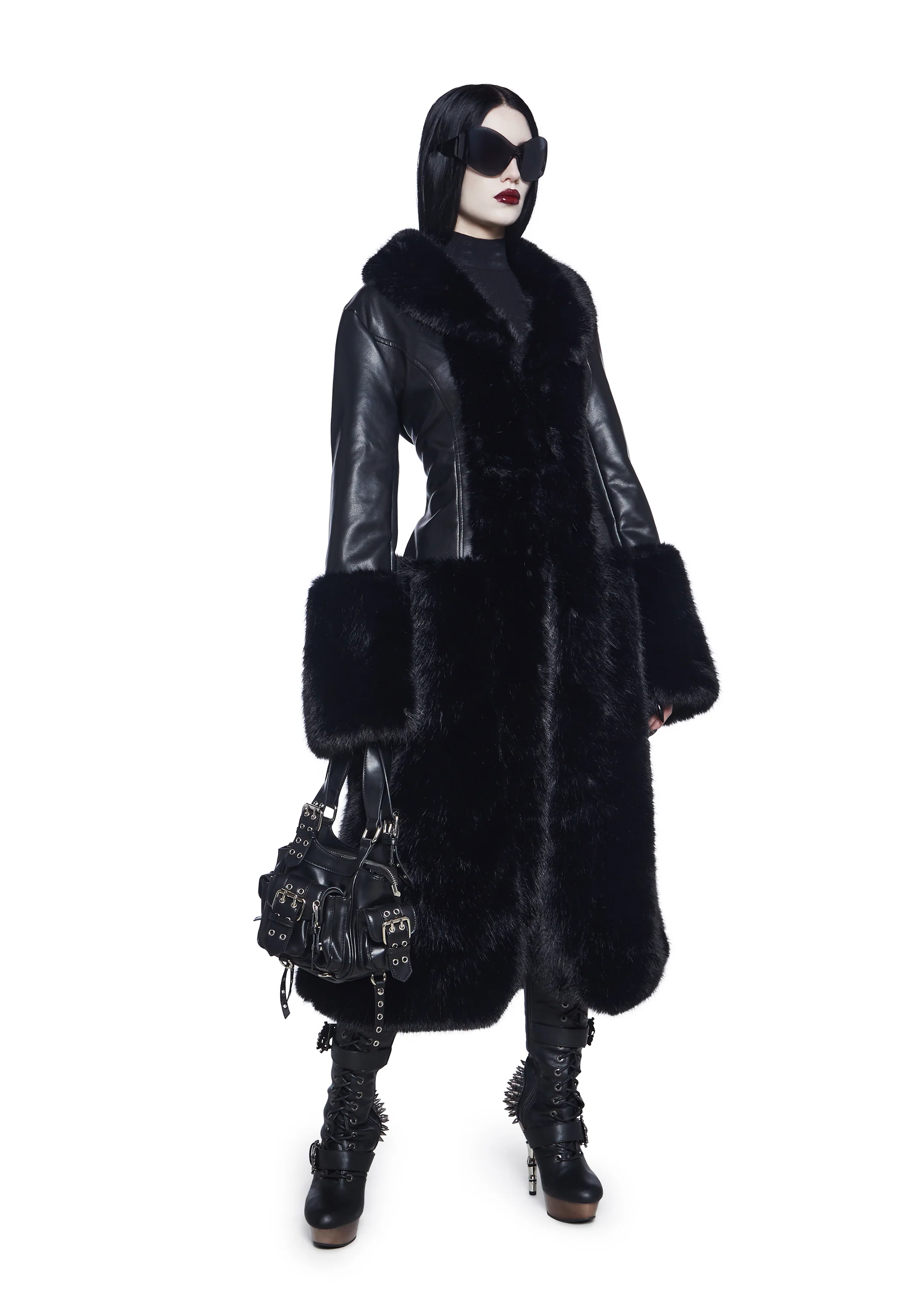 Dark Gift Faux Fur Coat - Image 6