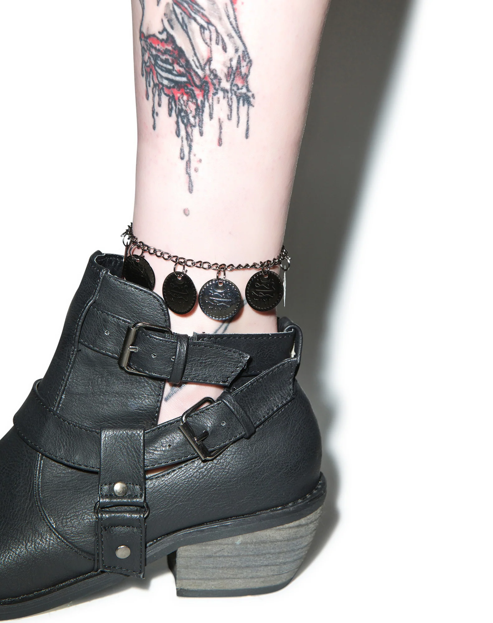 Dark Gypsy Coin Anklet - Image 5