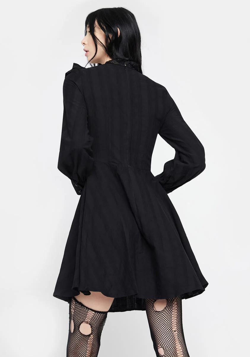 Dark Mysterious Frilly Lace Dress - Image 4