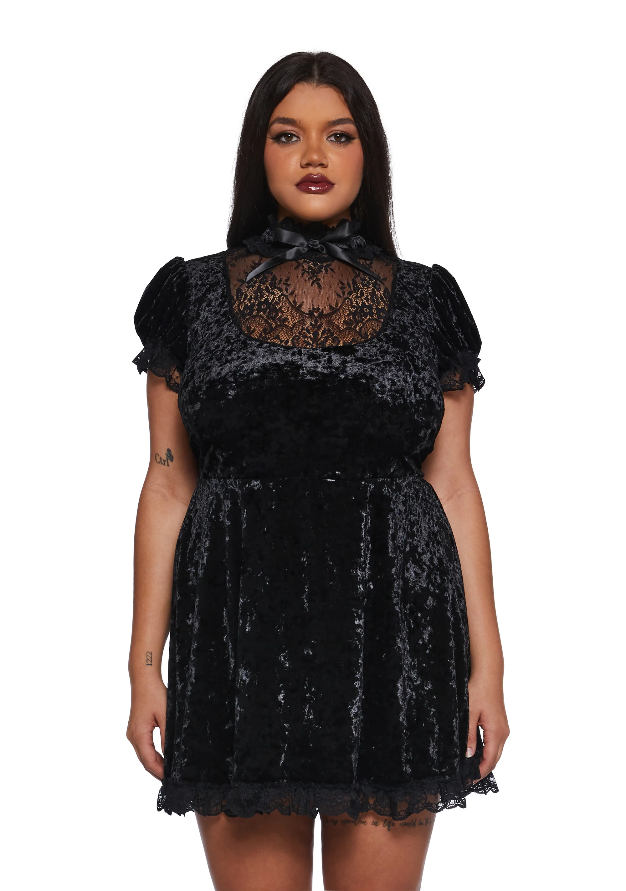Dark Obsession Mini Dress - Image 2