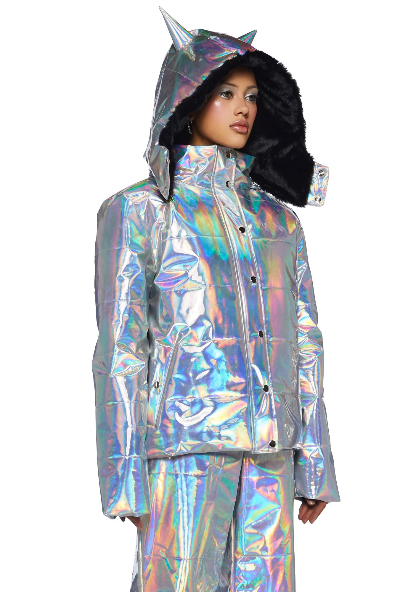Dark Savage Signals Puffer Jacket - Image 3
