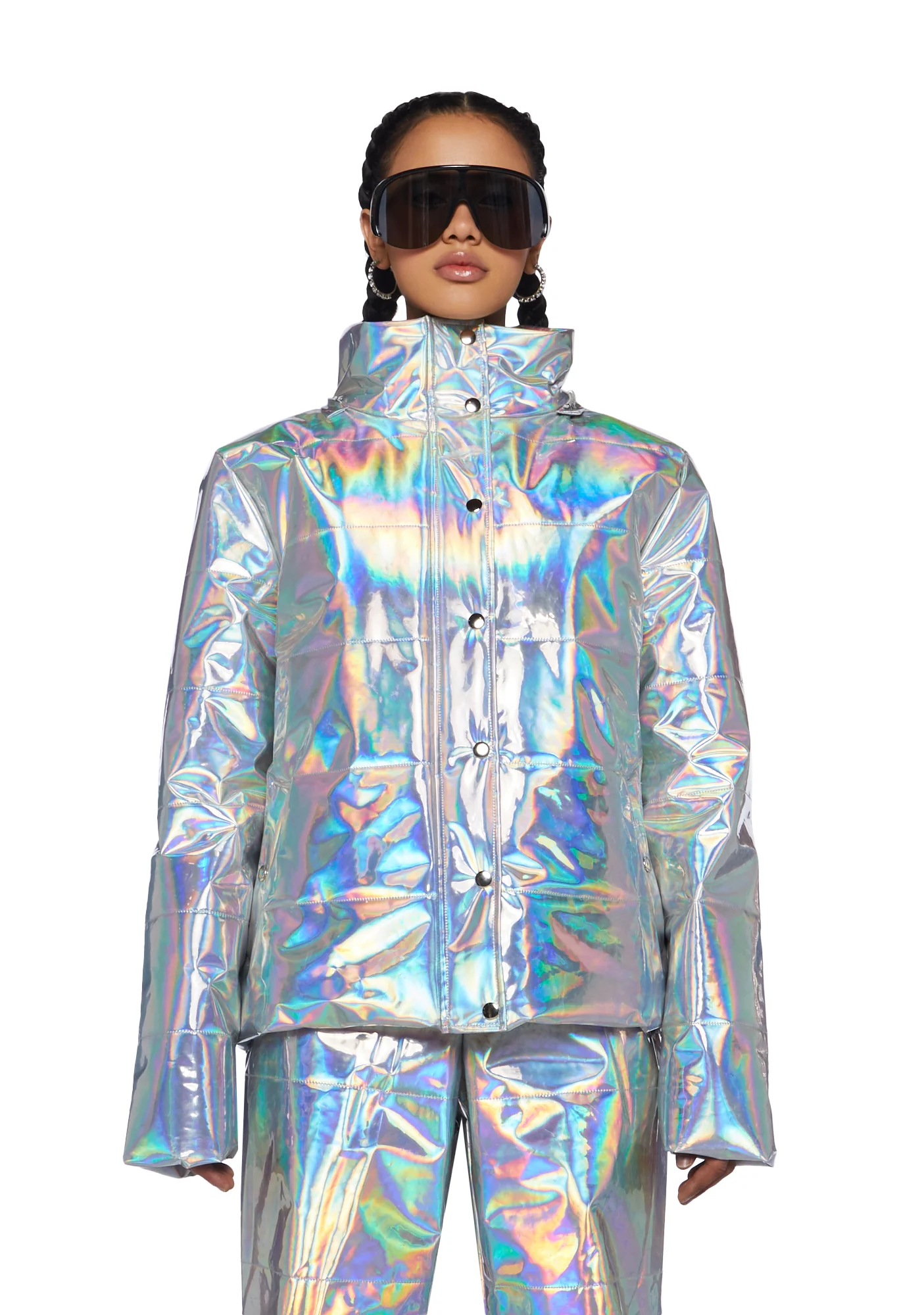 Dark Savage Signals Puffer Jacket - Image 6