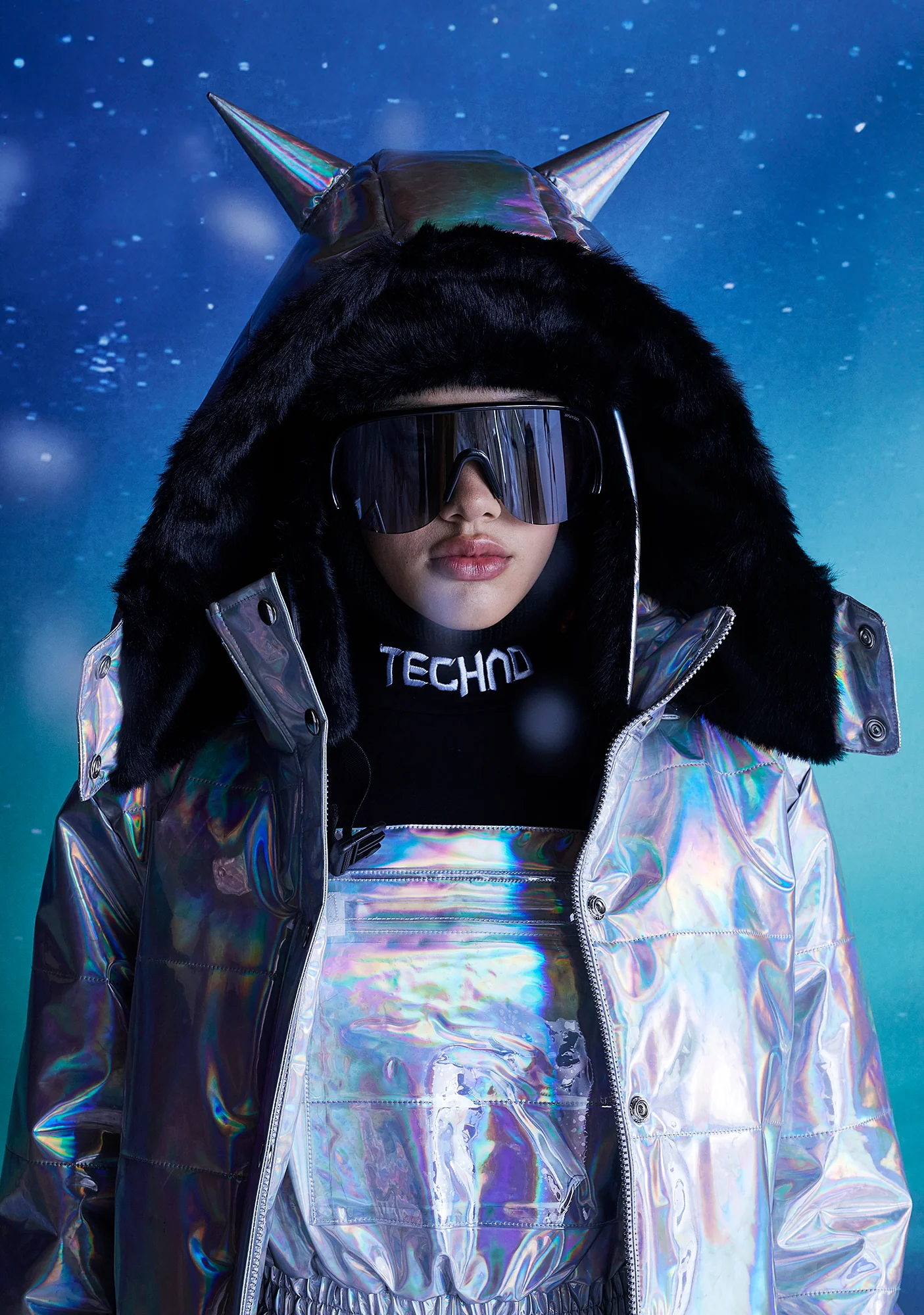 Dark Savage Signals Puffer Jacket - Image 7