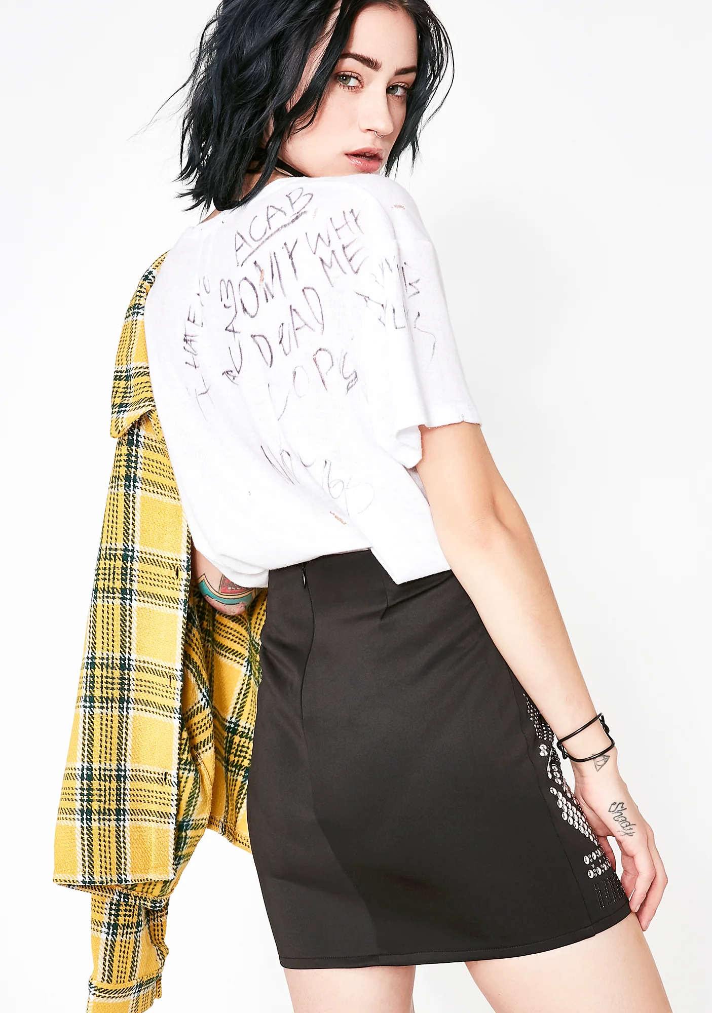 Dark Star Studded Skirt - Image 4
