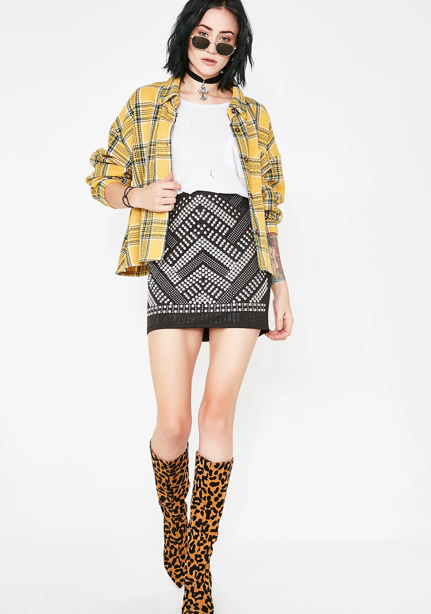 Dark Star Studded Skirt - Image 5