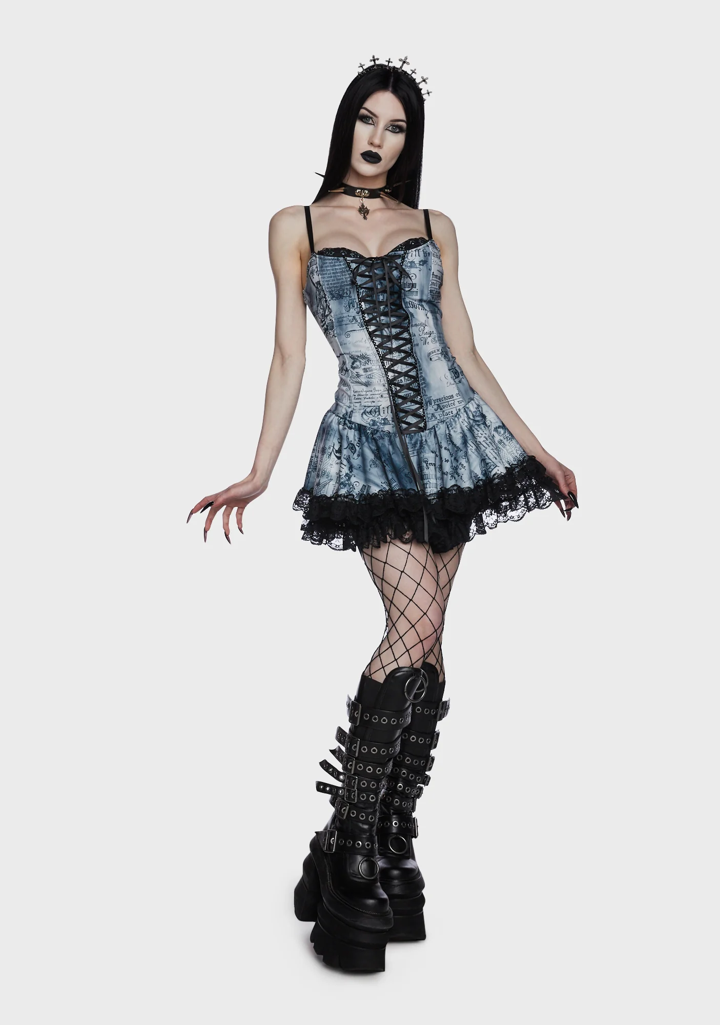 Dark Writings Corset Dress - Image 6