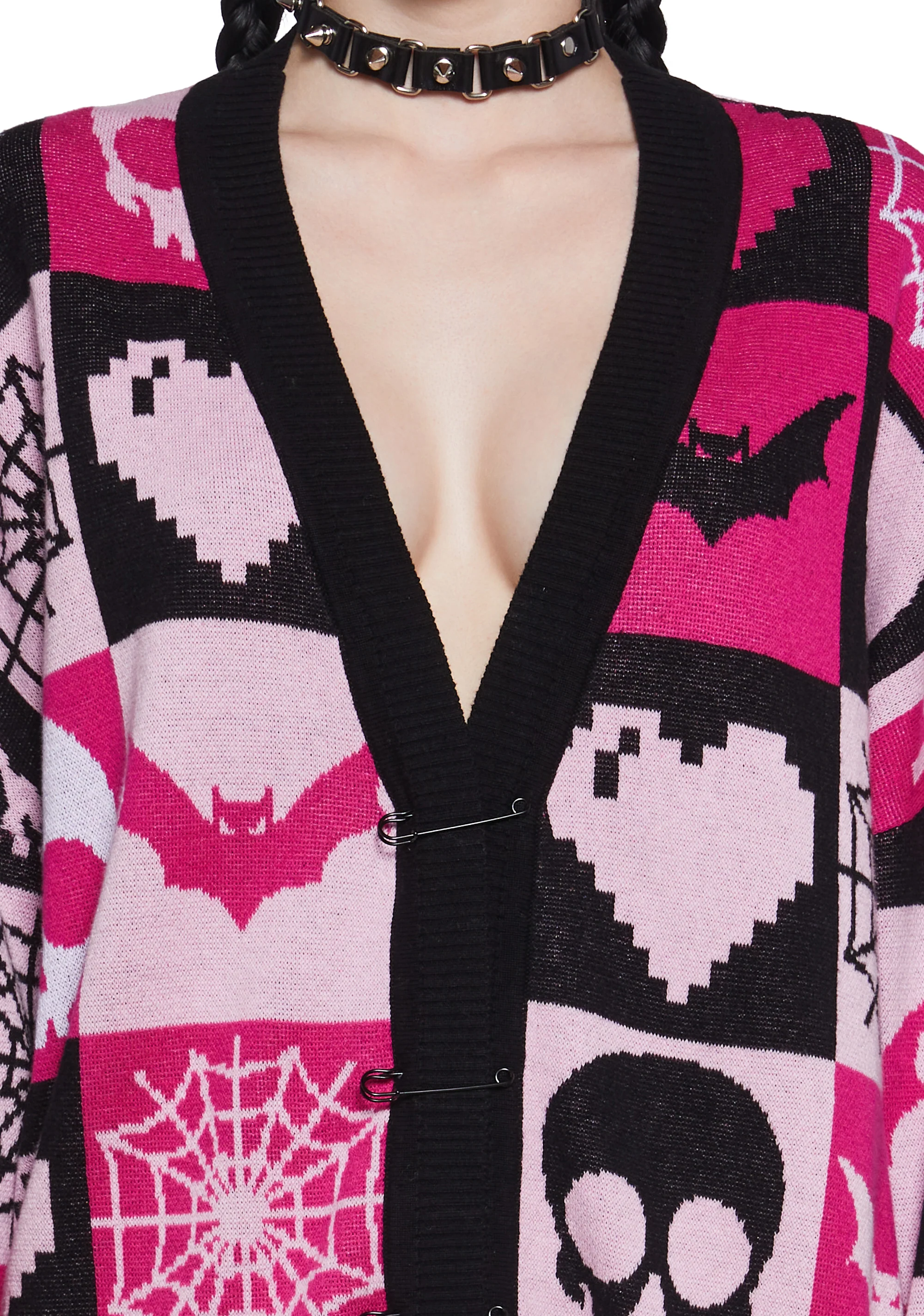 Darkest Affection Patchwork Cardigan - Image 5