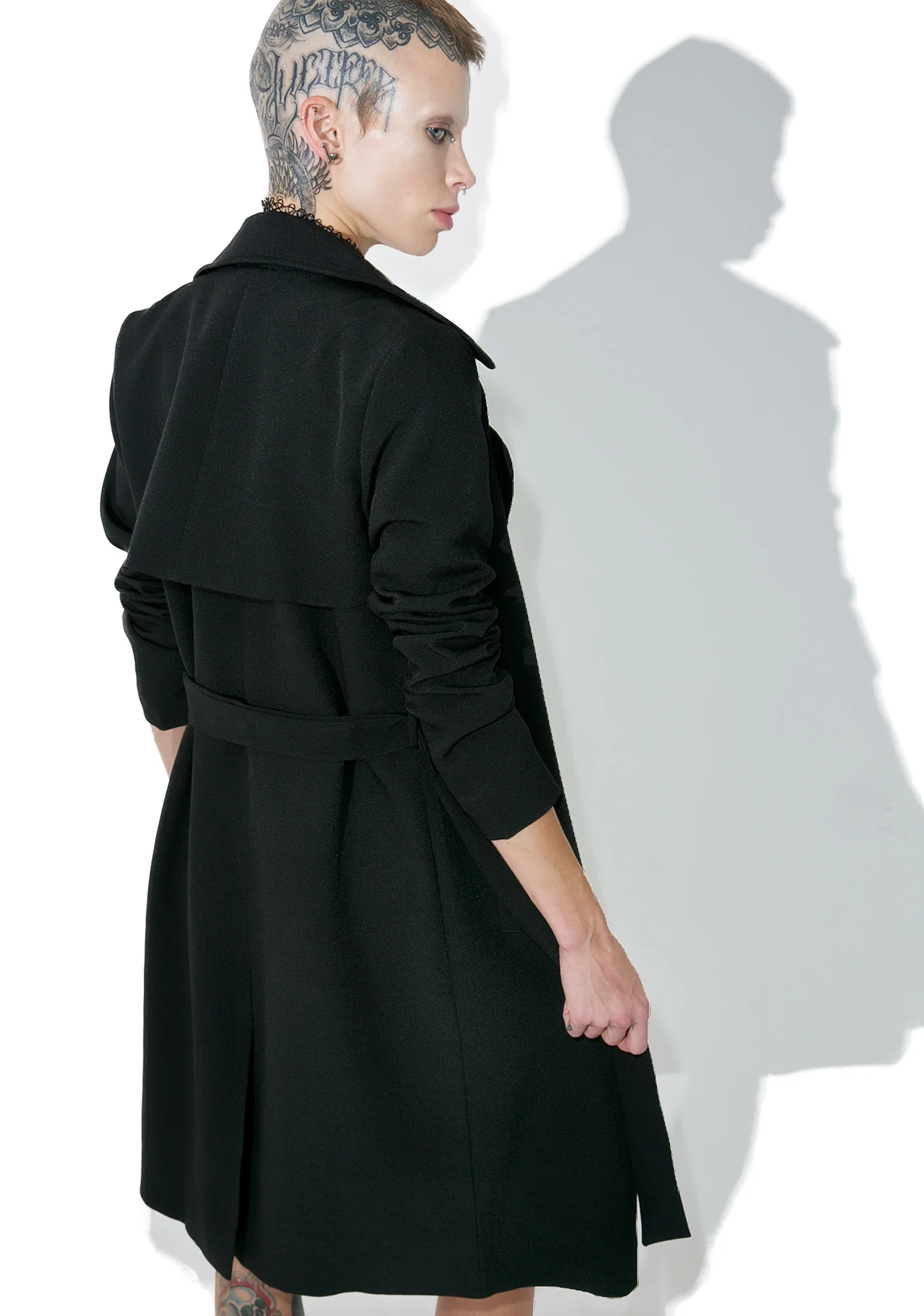 Darkness On My Mind Trench Coat - Image 4