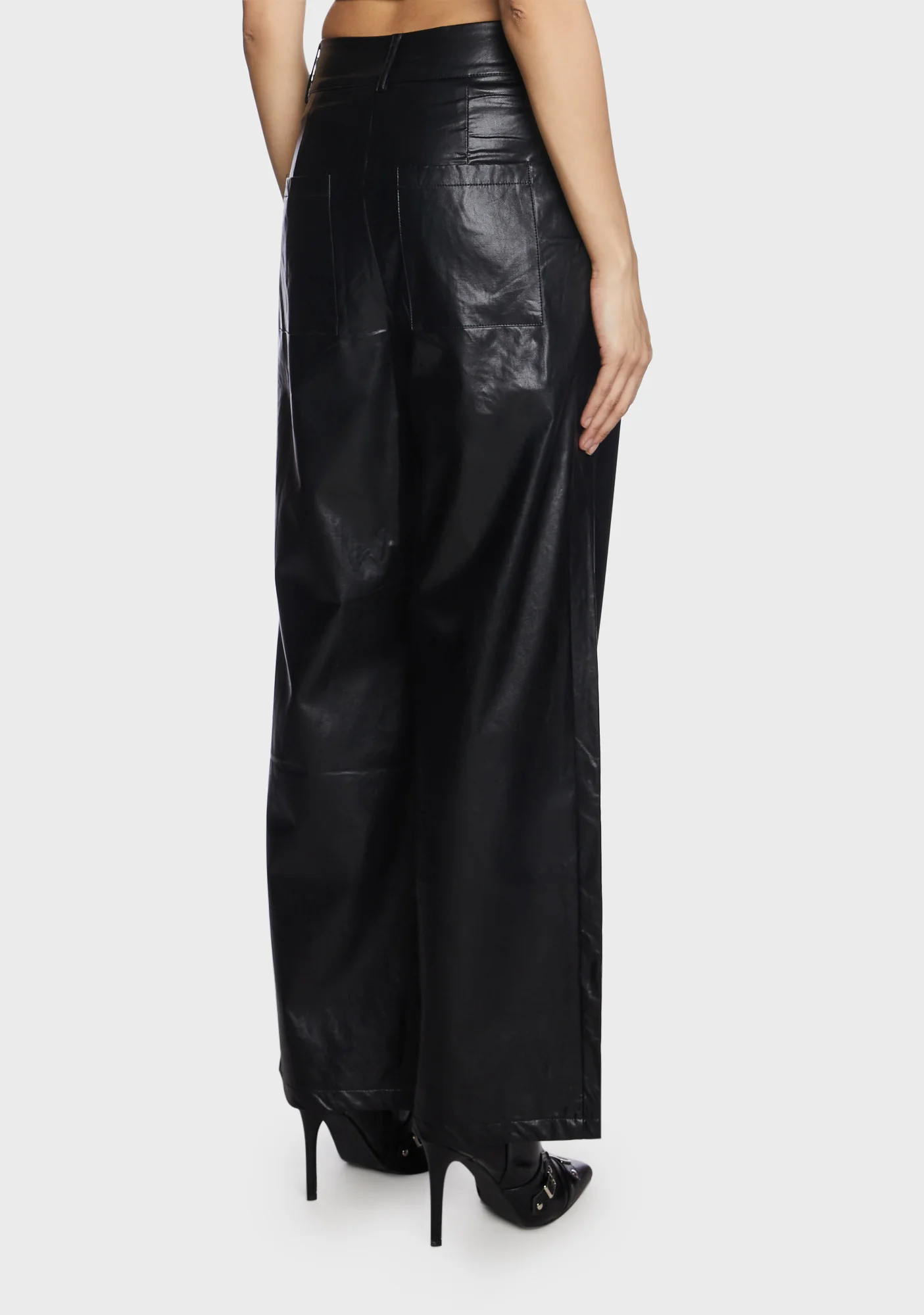 Darkwave Date Vegan Leather Pants - Image 4