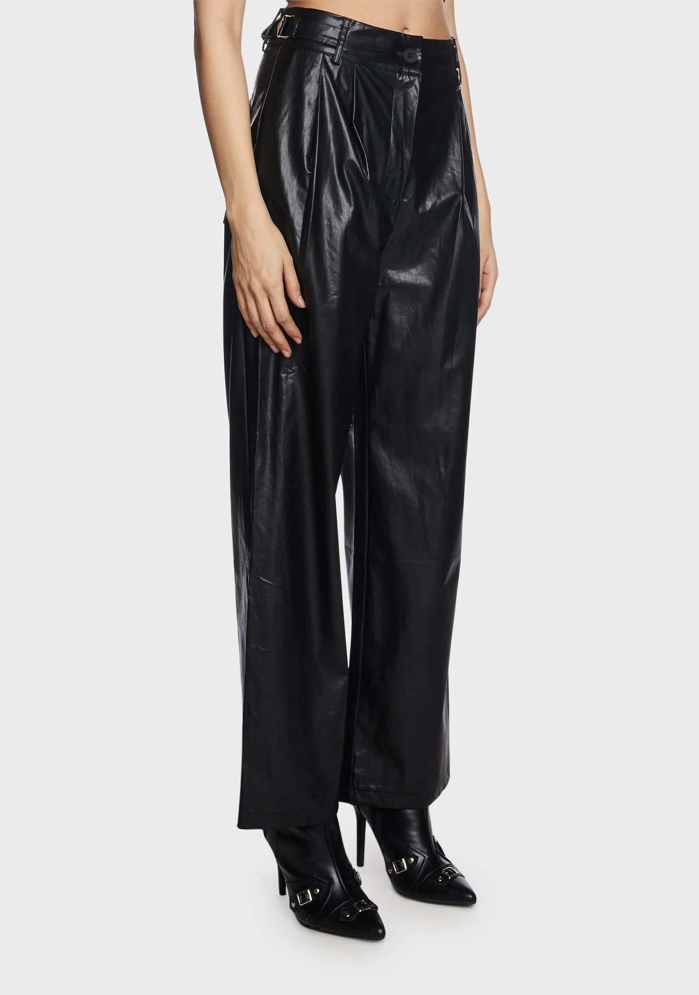 Darkwave Date Vegan Leather Pants - Image 5