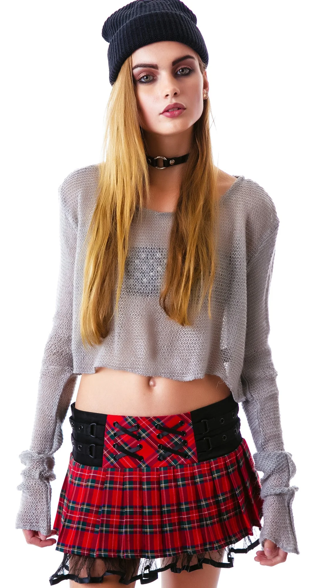 Darla Plaid Mini Skirt - Pink - Image 13