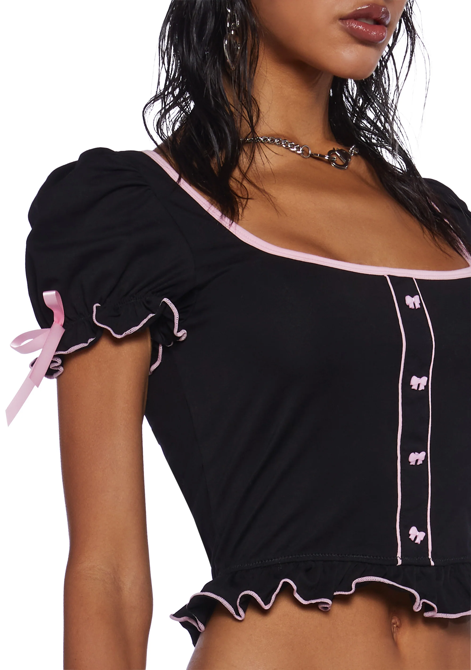 Darling Visions Short Sleeve Top - Image 5