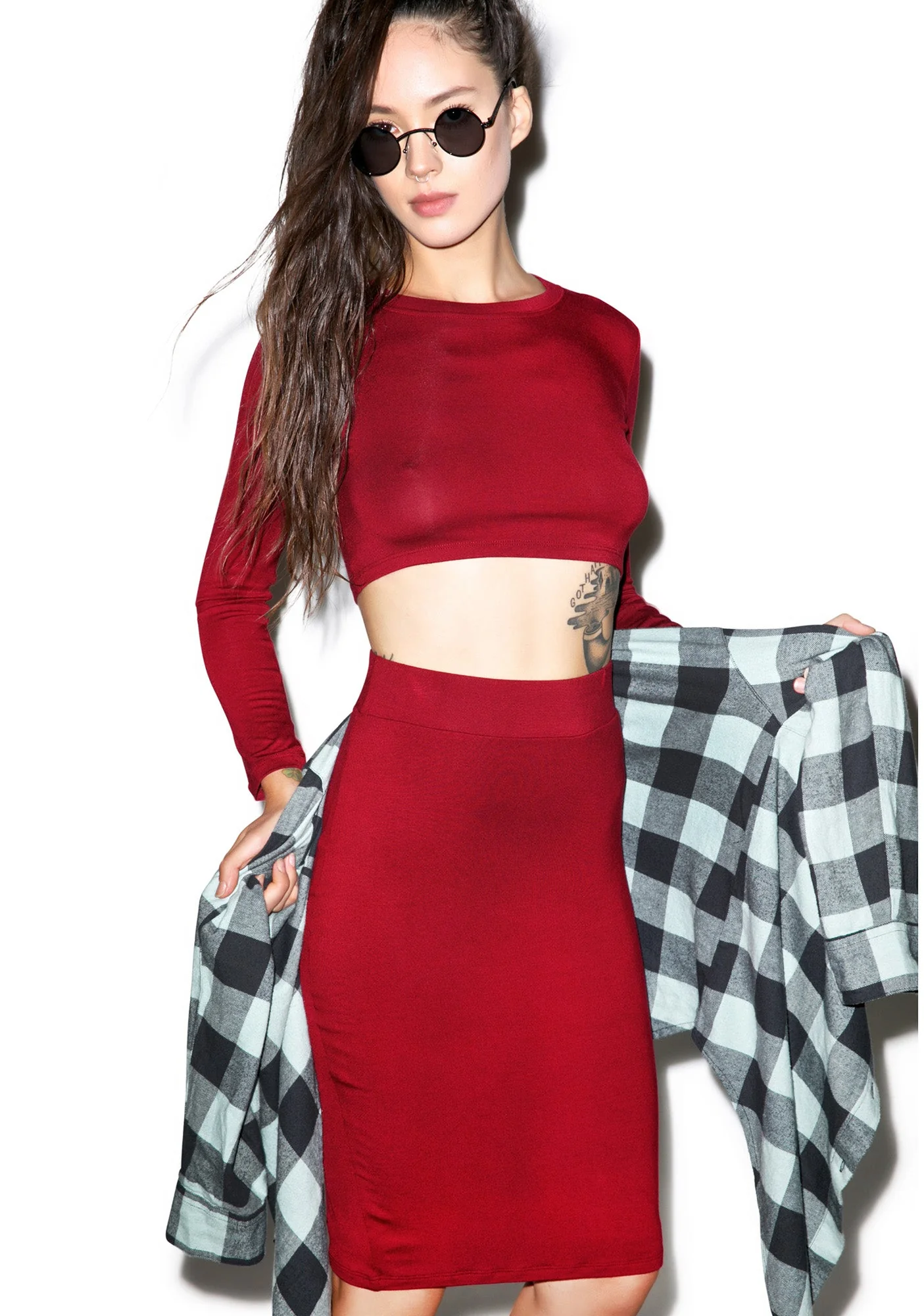 Dat Pencil Skirt - Light Brown - Image 13