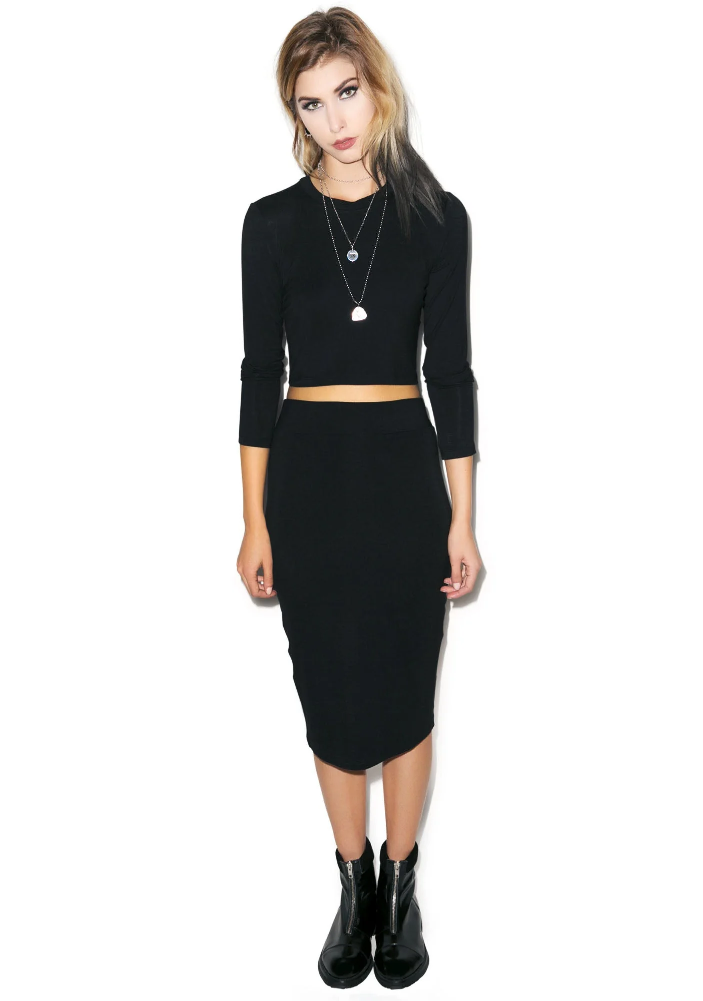Dat Pencil Skirt - Dark Purple - Image 23