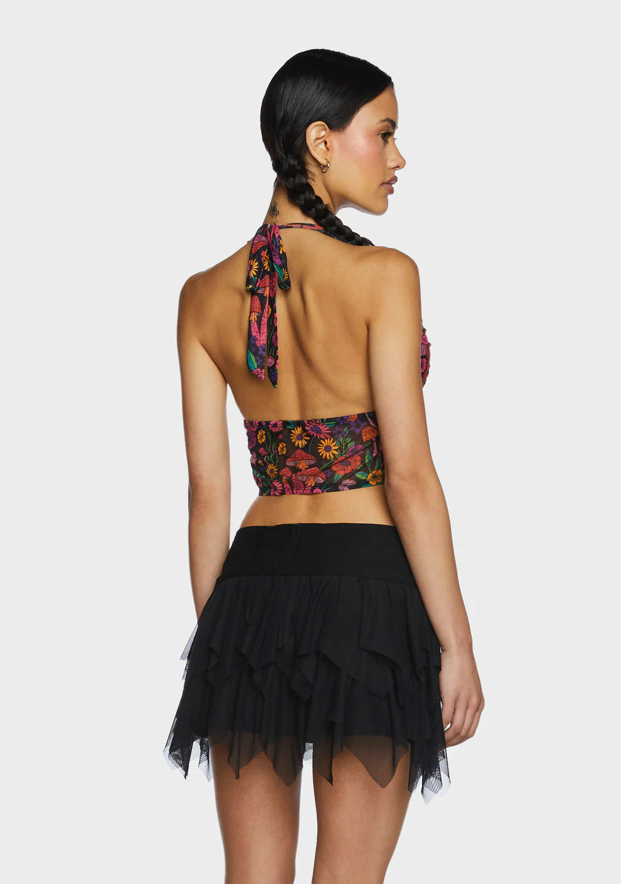 Daydreamer Floral Halter Top - Multi - Image 4