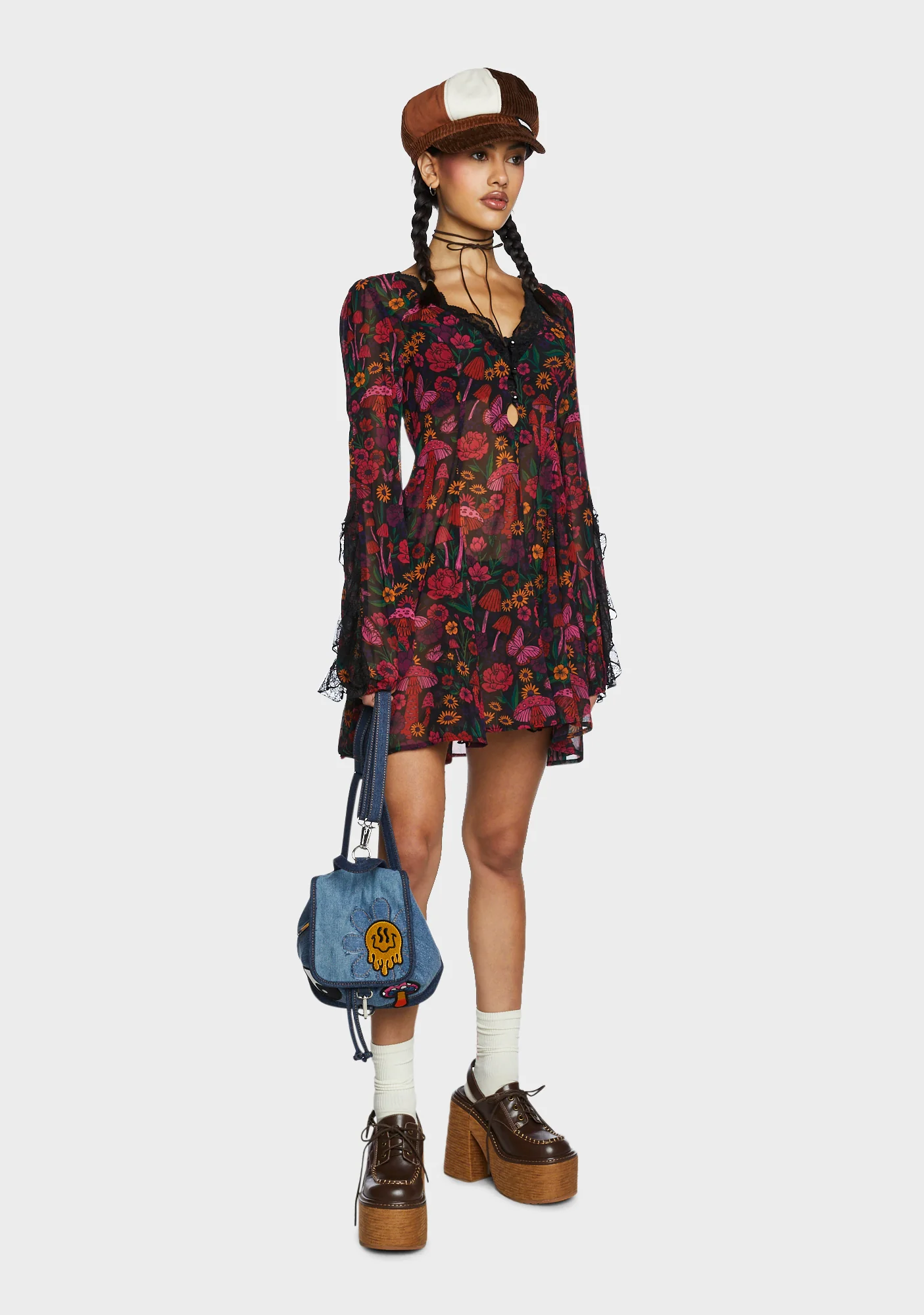 Daydreamer Floral Mini Dress - Multi - Image 2