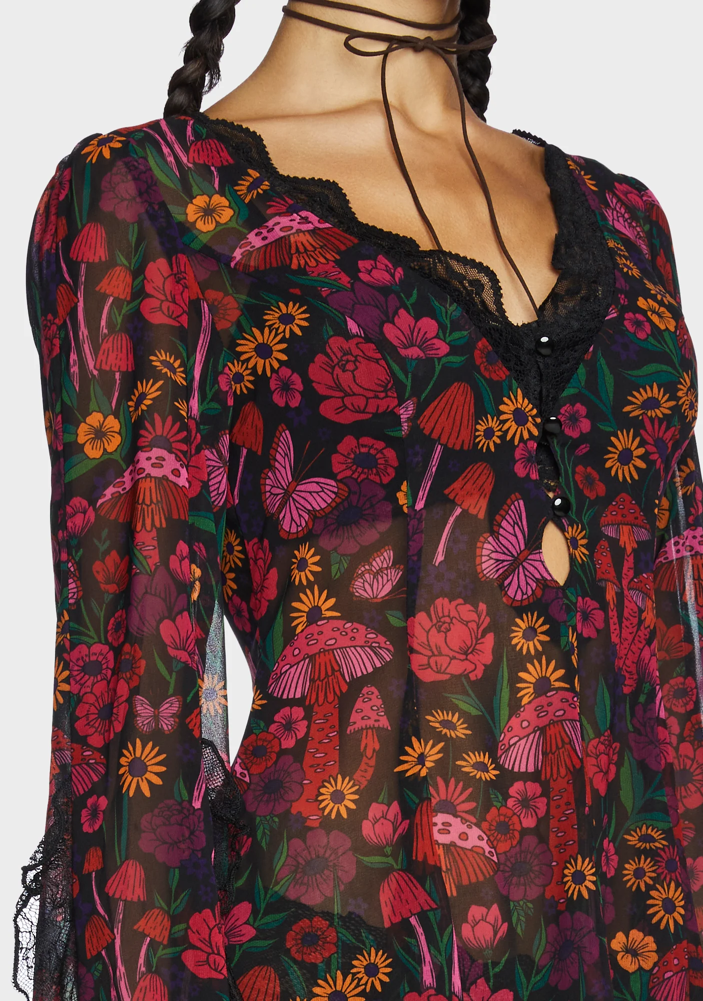 Daydreamer Floral Mini Dress - Multi - Image 5