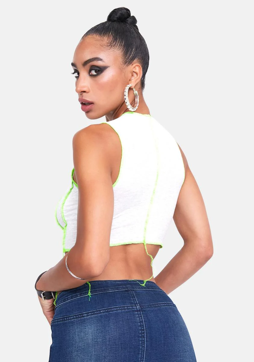 Daytime Lust Contrast Stitch Top - Image 4