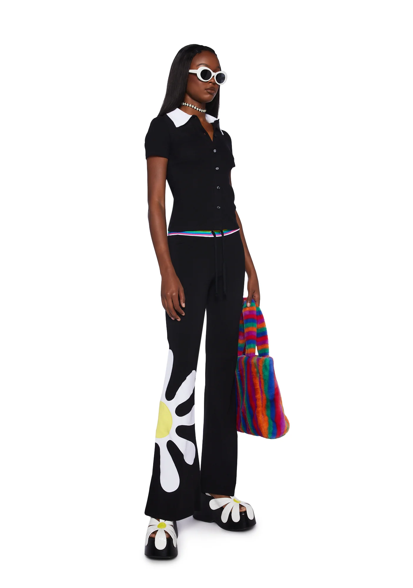 Dazzle Blossom Thermal Flare Pants - Image 2