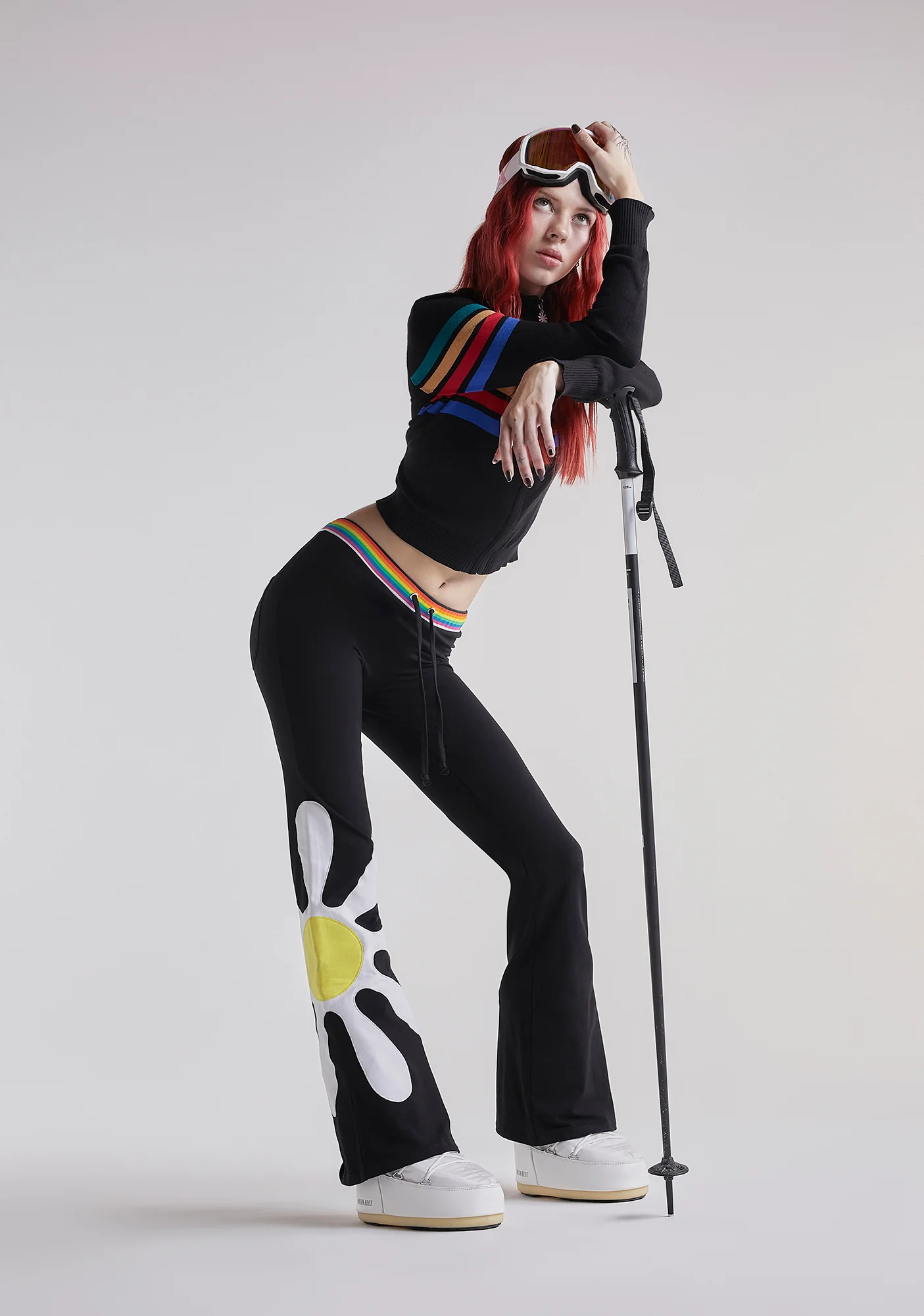 Dazzle Blossom Thermal Flare Pants - Image 6