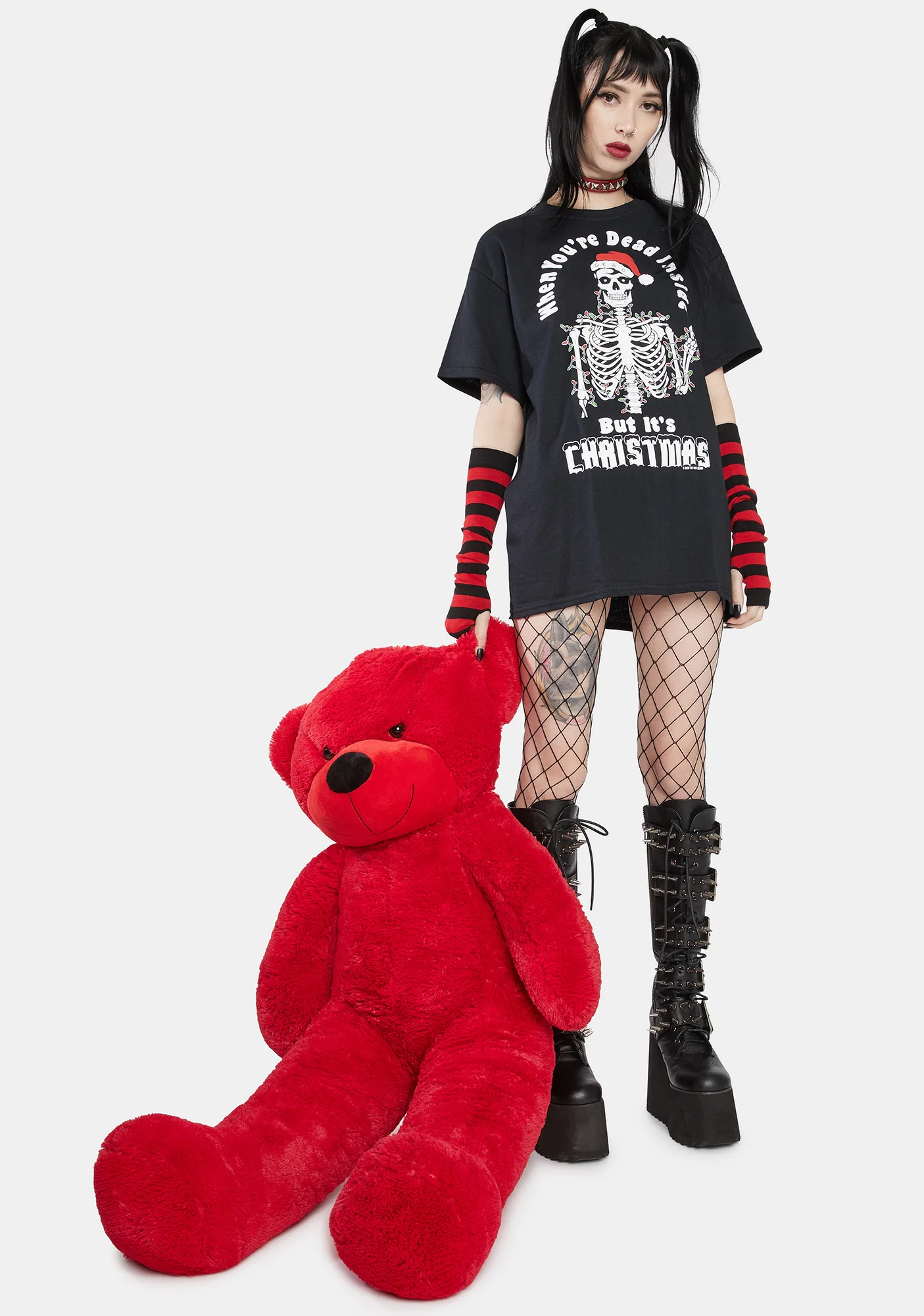 Dead Inside Christmas Graphic Tee - Image 3