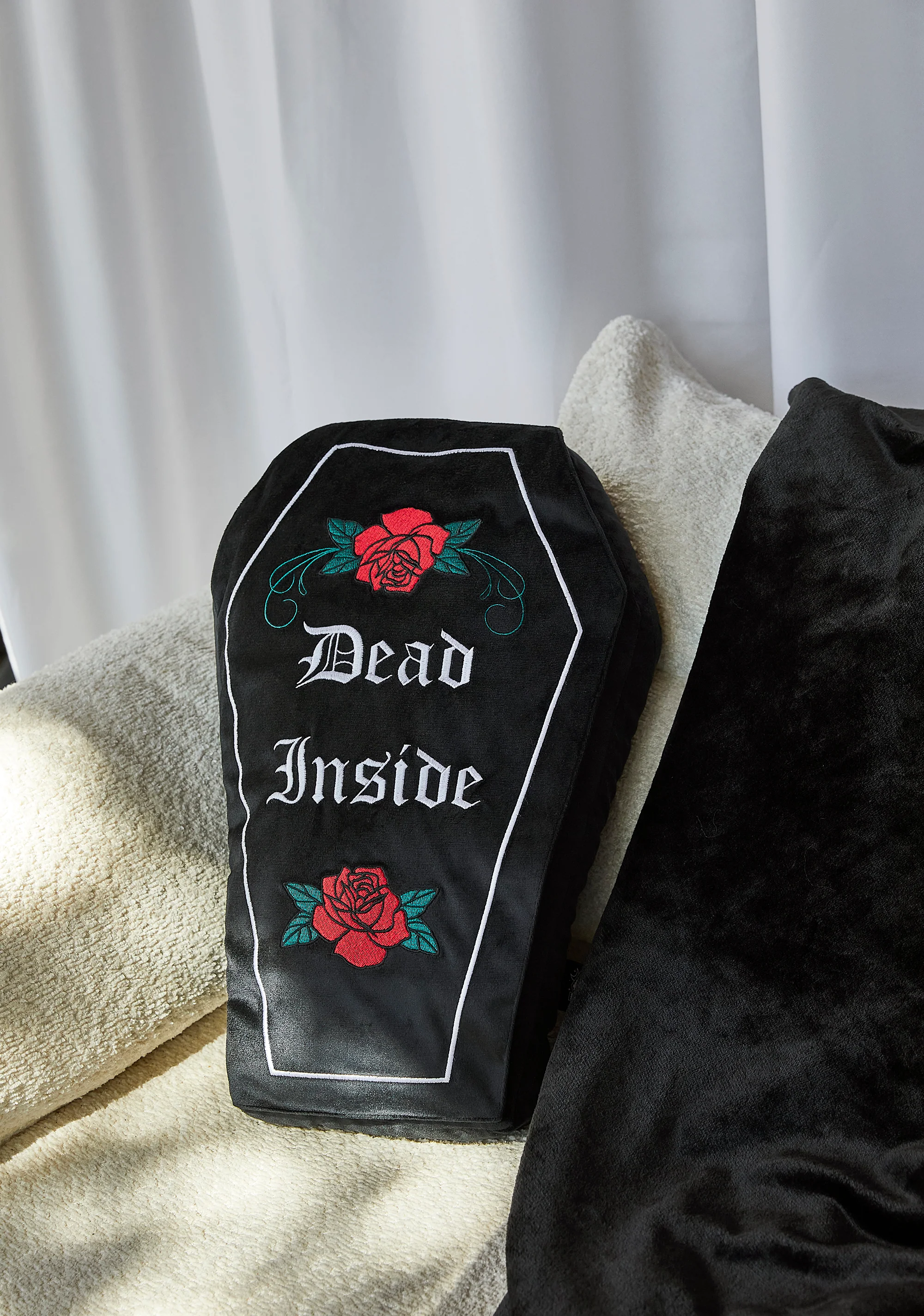 Dead Inside Throw Pillow - Image 6