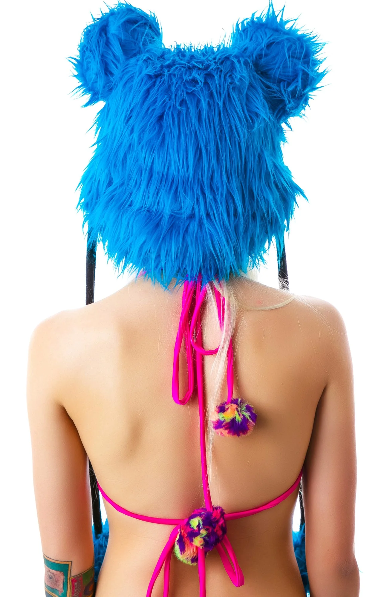 Dead Mouse Furry Hood - Light Blue - Image 3