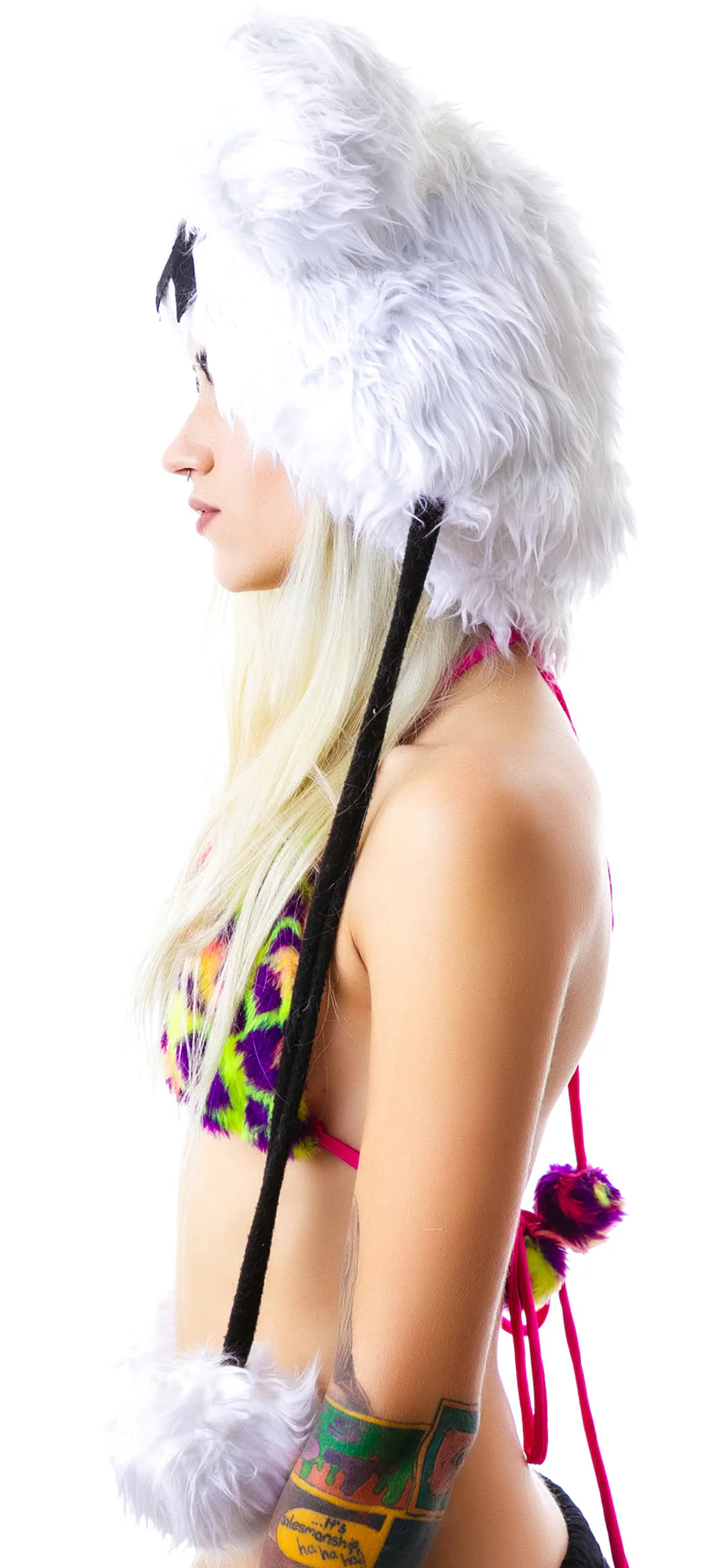 Dead Mouse Furry Hood - Light Blue - Image 6