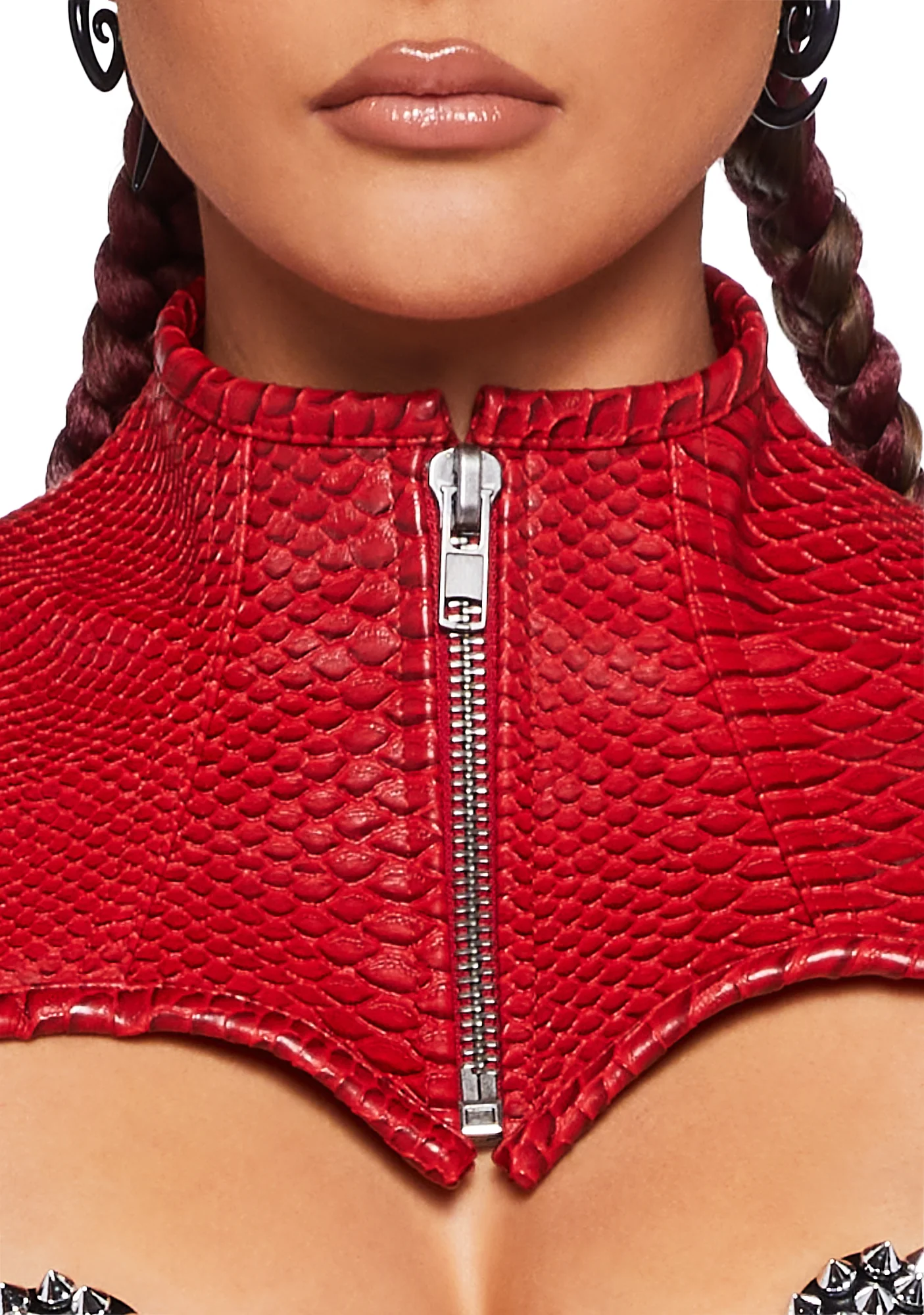 Deadly Dose Snakeskin Harness - Red - Image 5