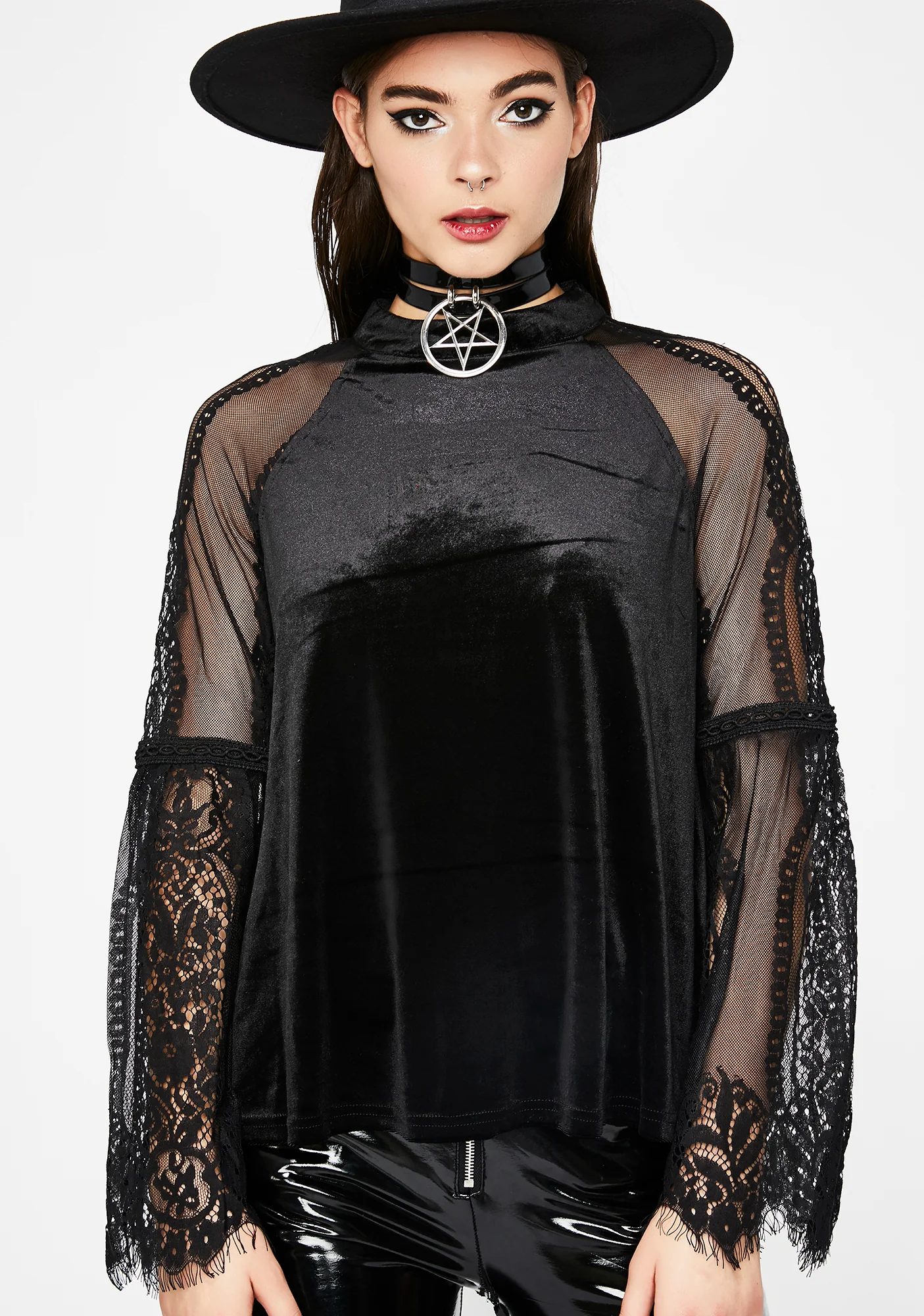 Deadly N' Dangerous Velvet Blouse - Image 3