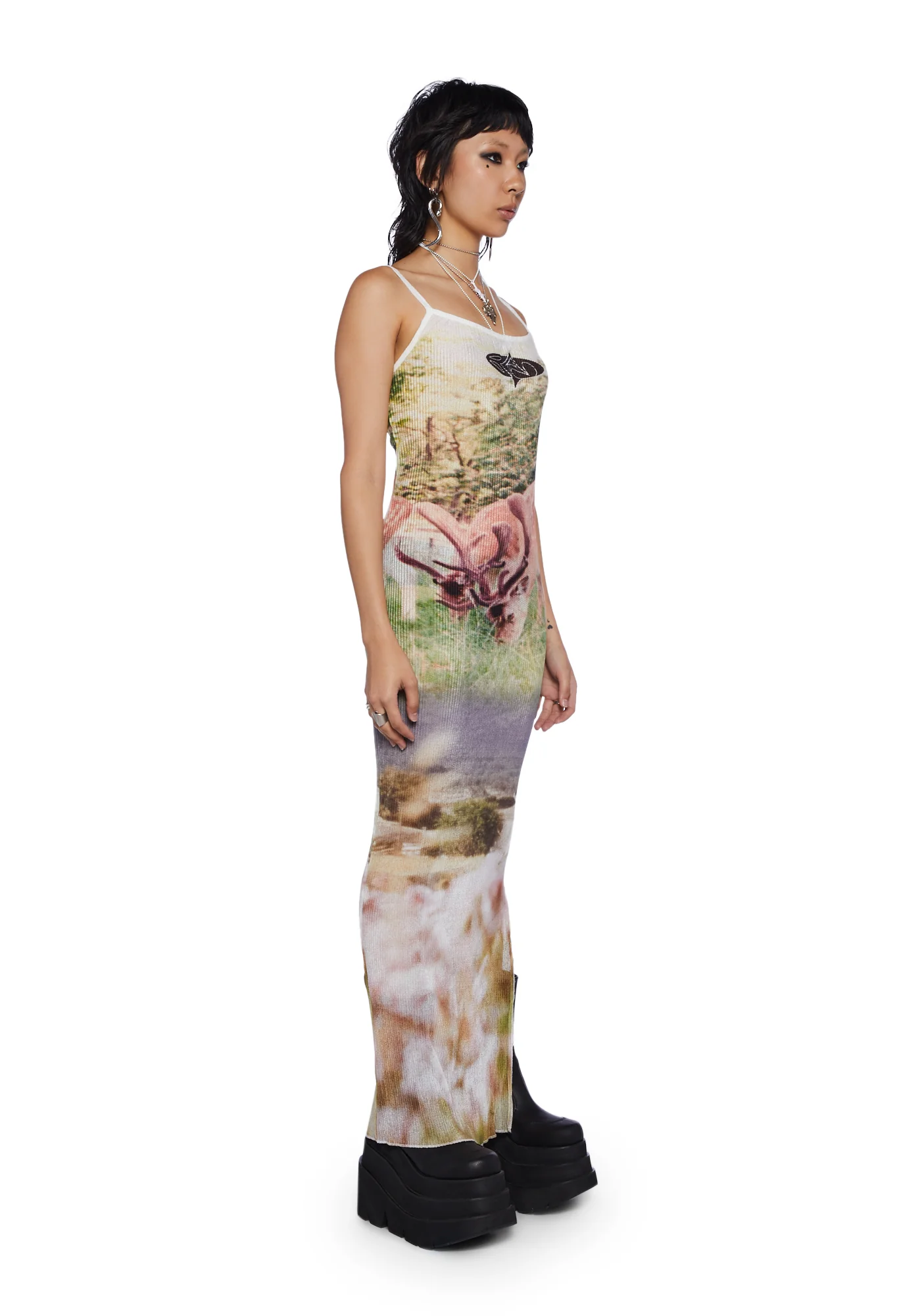 Dear Heaven Plisse Maxi Dress - Image 3
