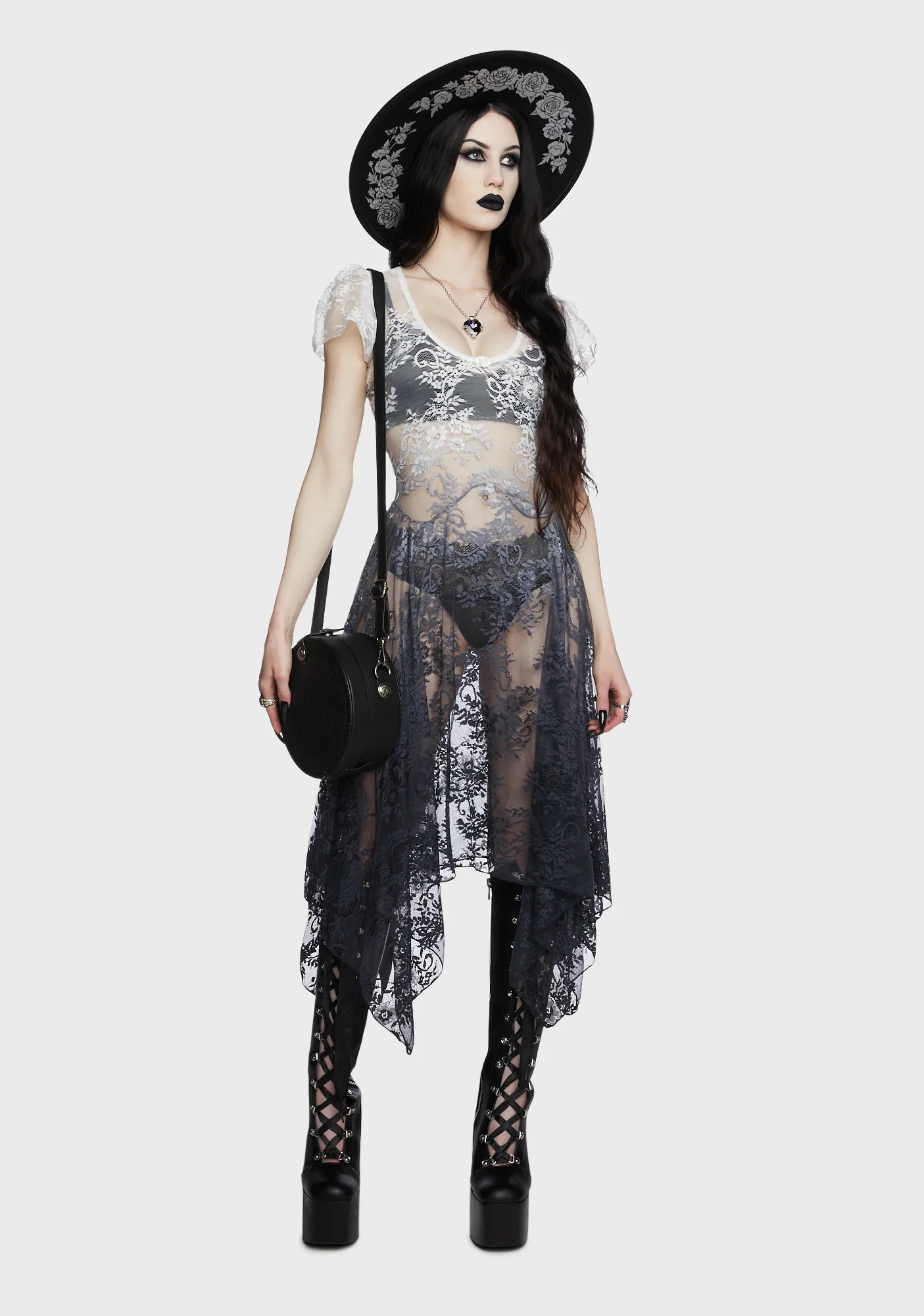 Dearly Departed Lace Dress - Ombre - Image 3