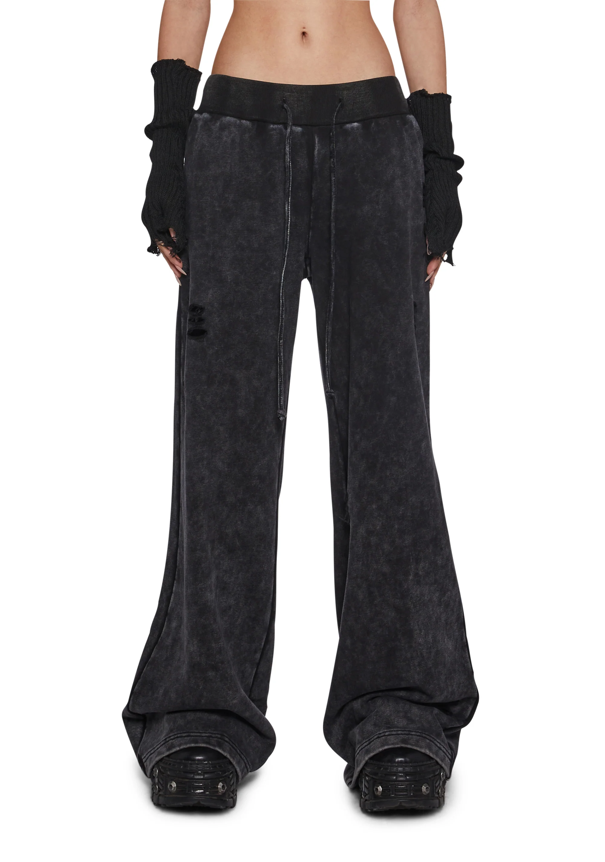 Death Rock Wings Wide Leg Sweatpants - Image 5
