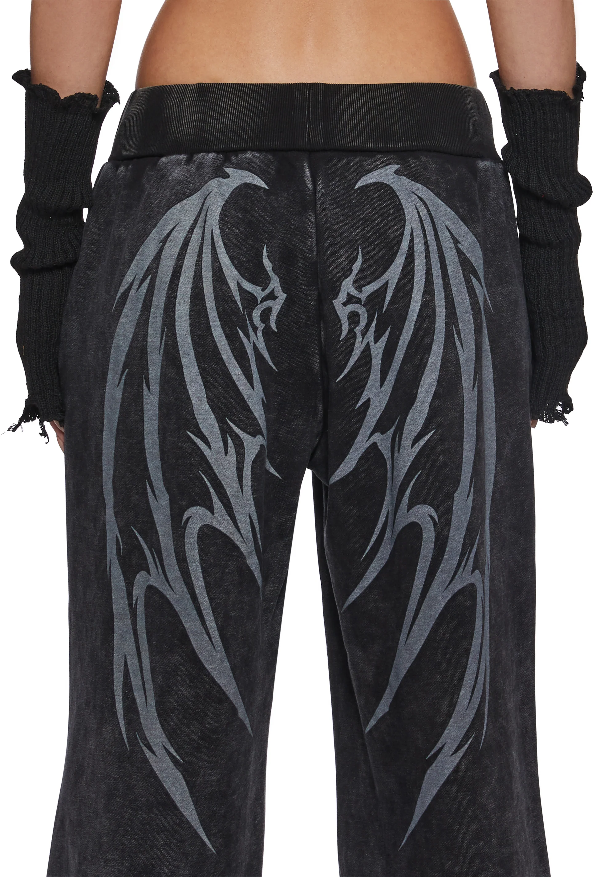 Death Rock Wings Wide Leg Sweatpants - Image 6