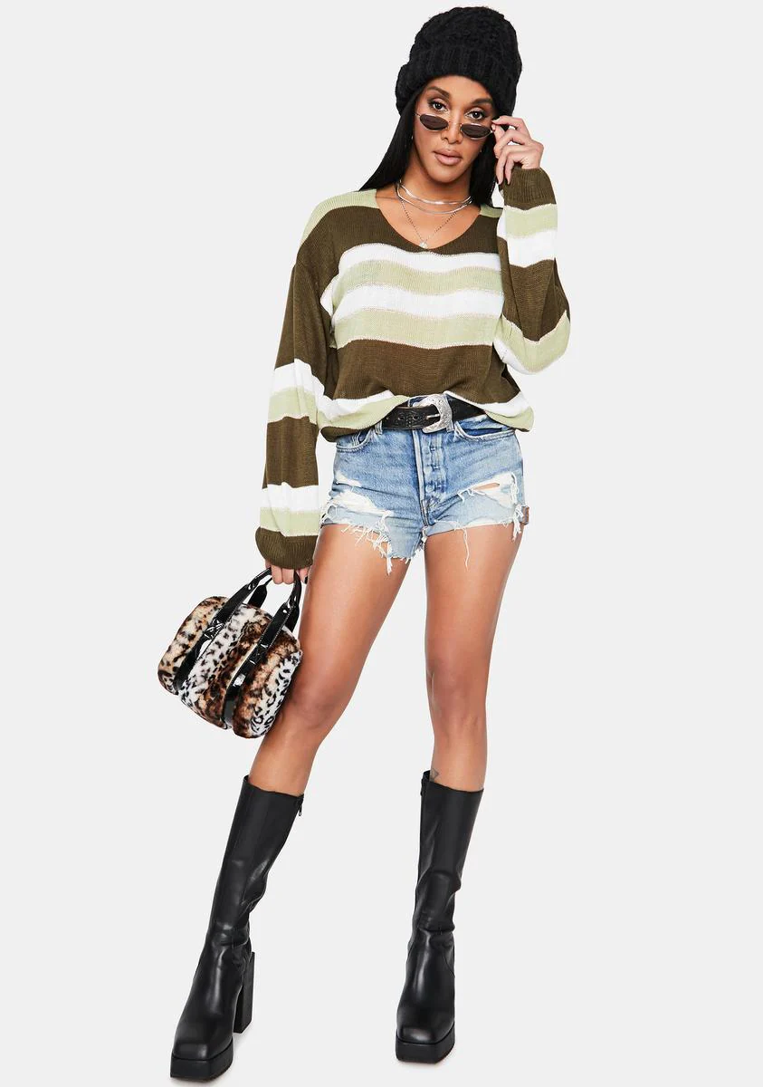 Deceitful Nature Striped Sweater - Image 3