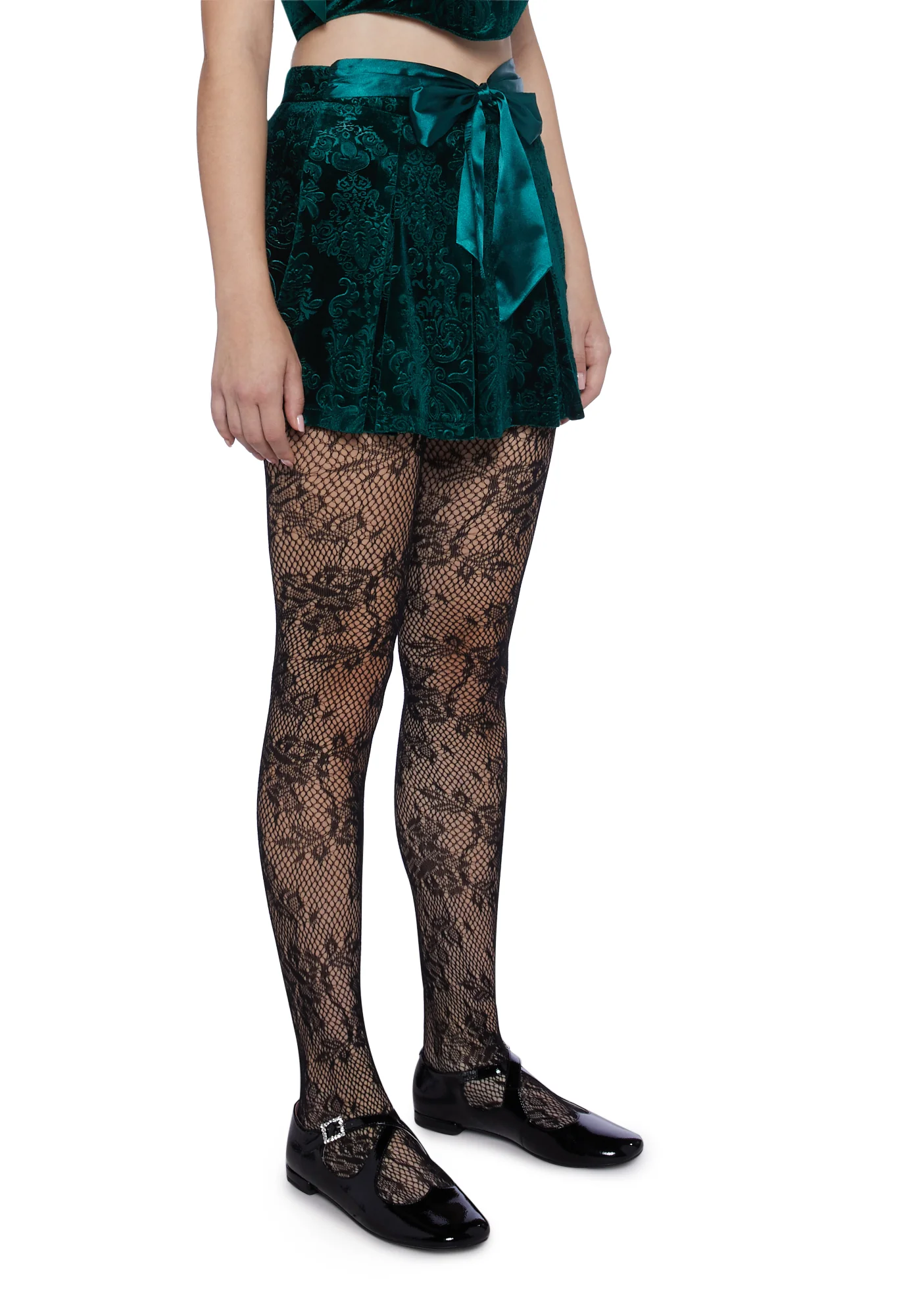 December Dilemma Mini Skirt - Green - Image 3
