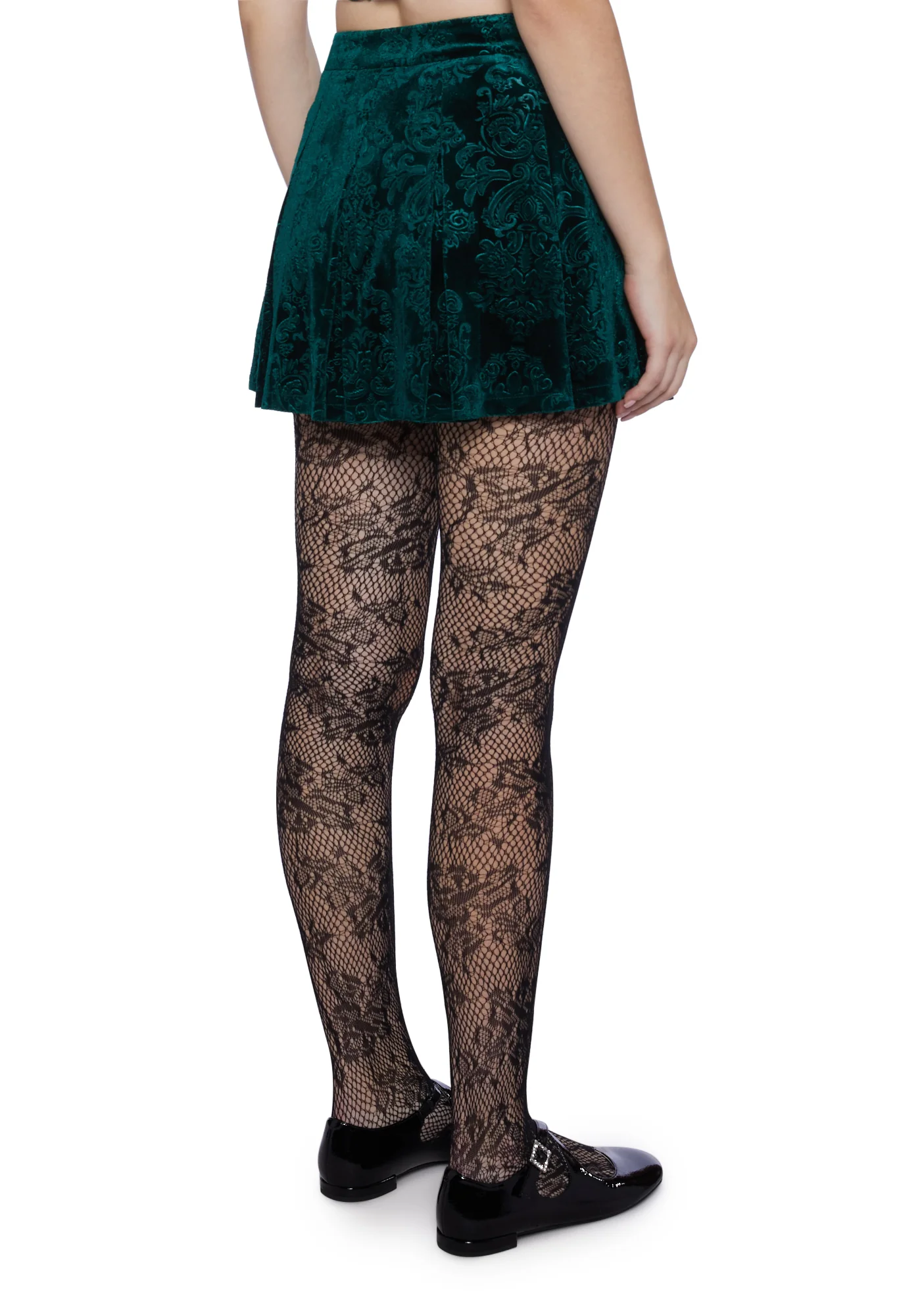 December Dilemma Mini Skirt - Green - Image 4