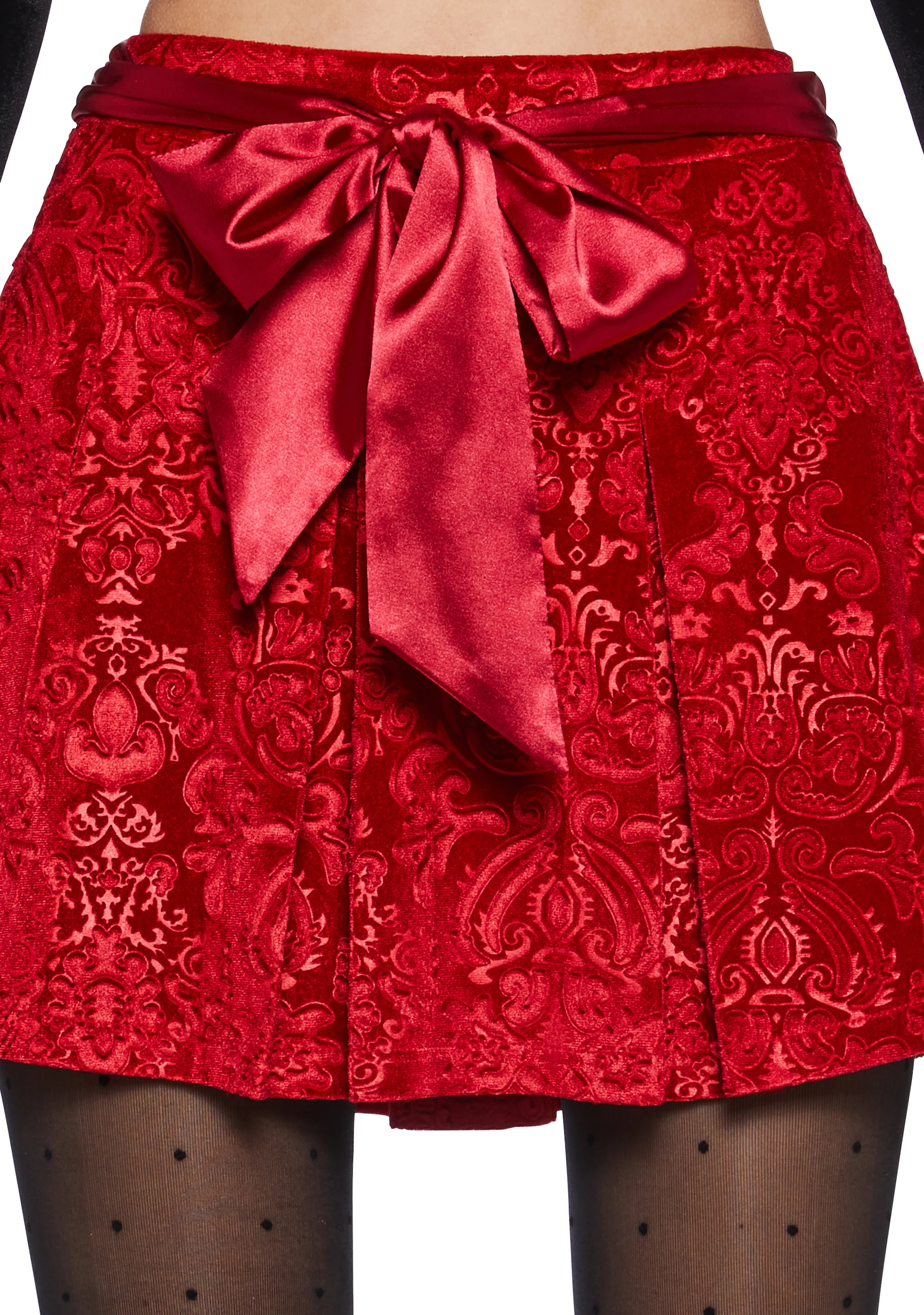 December Dilemma Mini Skirt - Red - Image 5